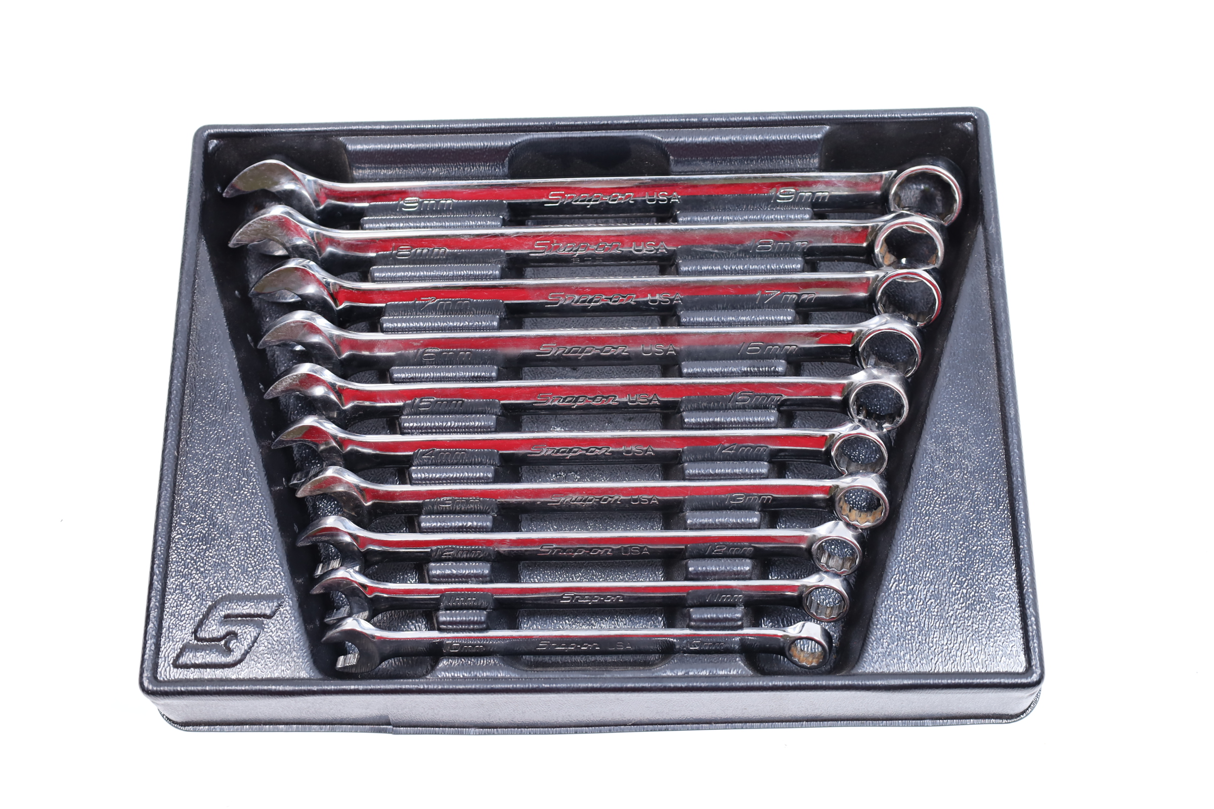 SnapOn Tools SOEXM710 10Piece Metric Combination Wrench Set