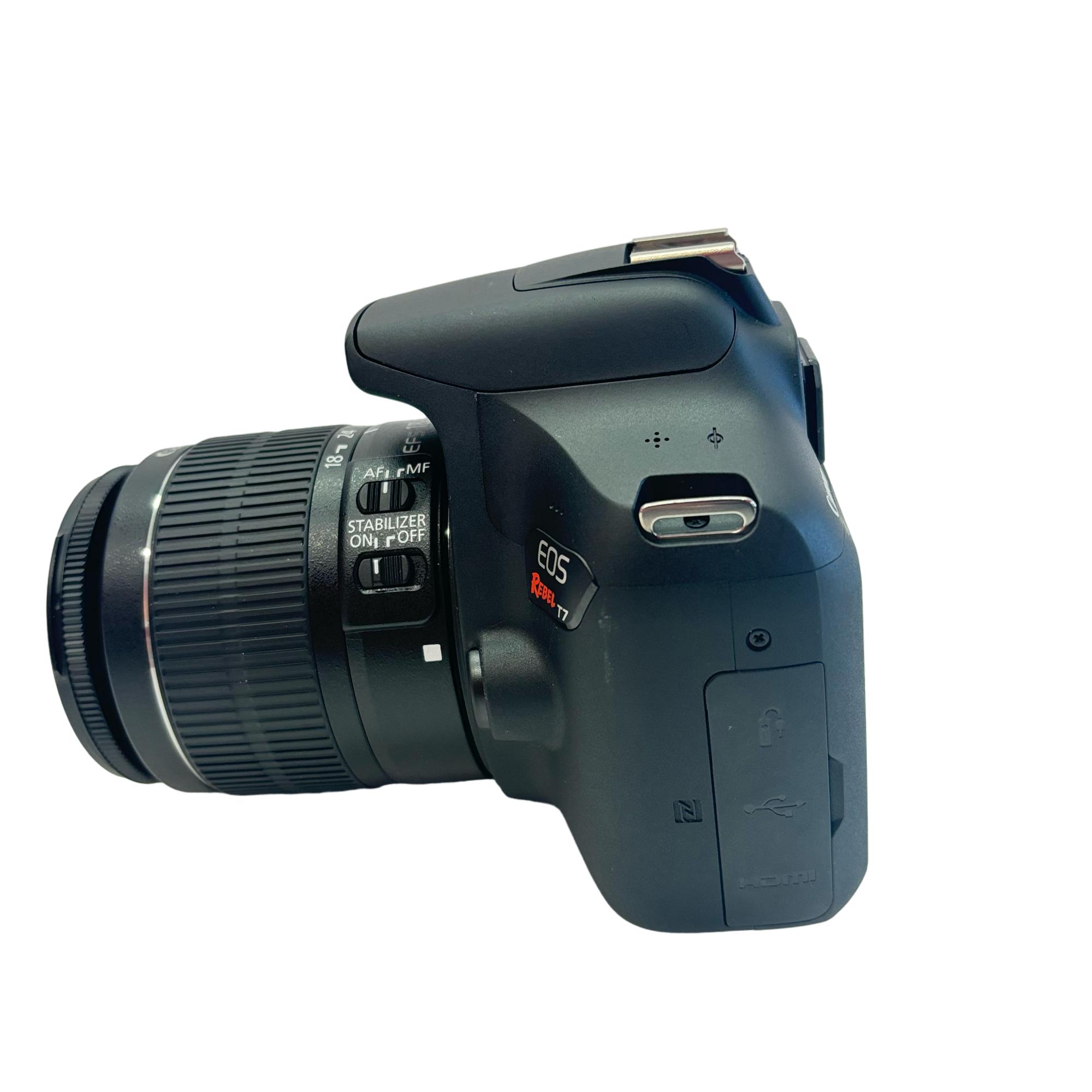 Canon EOS Rebel T7 24.1MP DSLR Camera 1855mm Lens