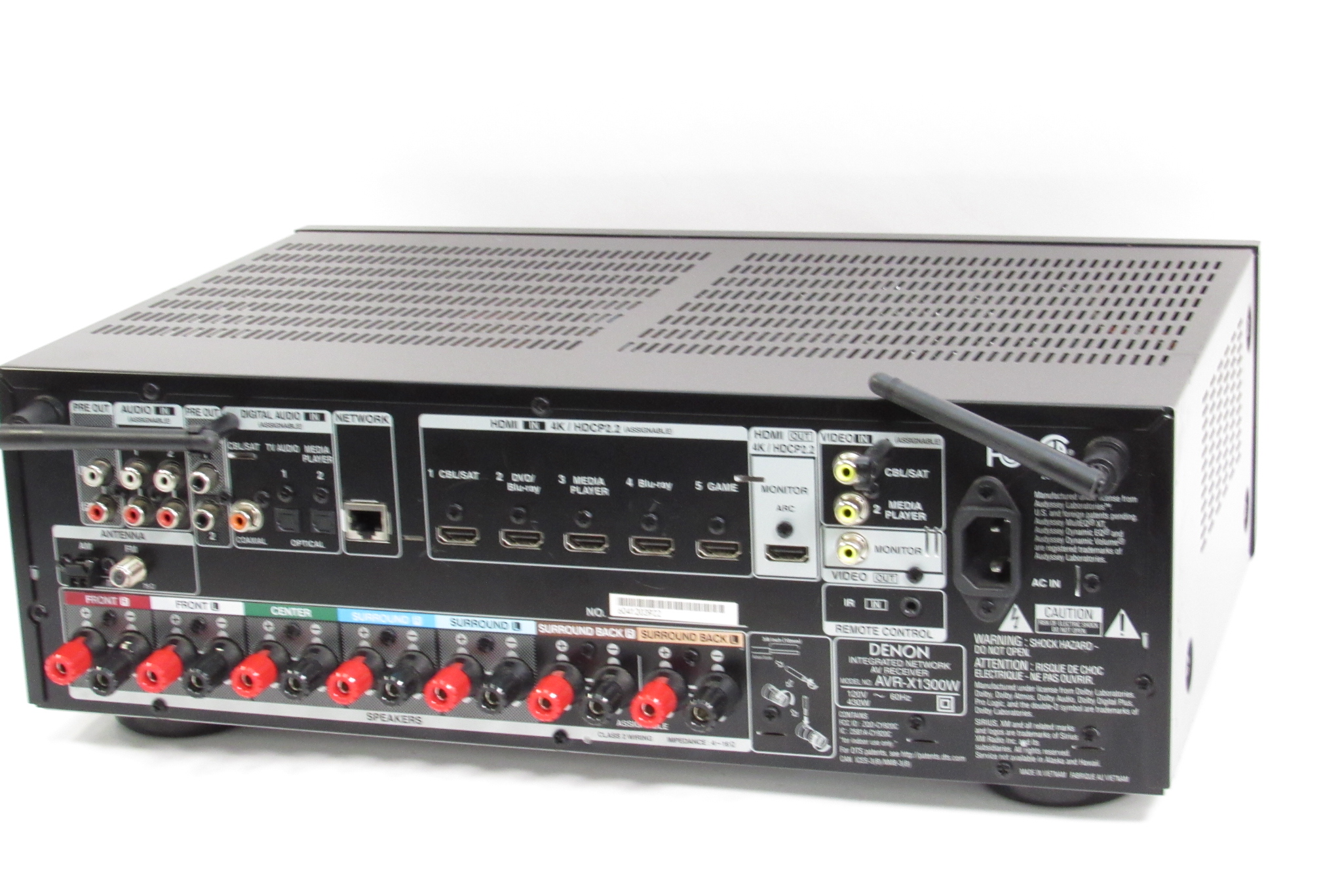 Denon AVR-X1300W 7.2-Ch Network AV Receiver See Description