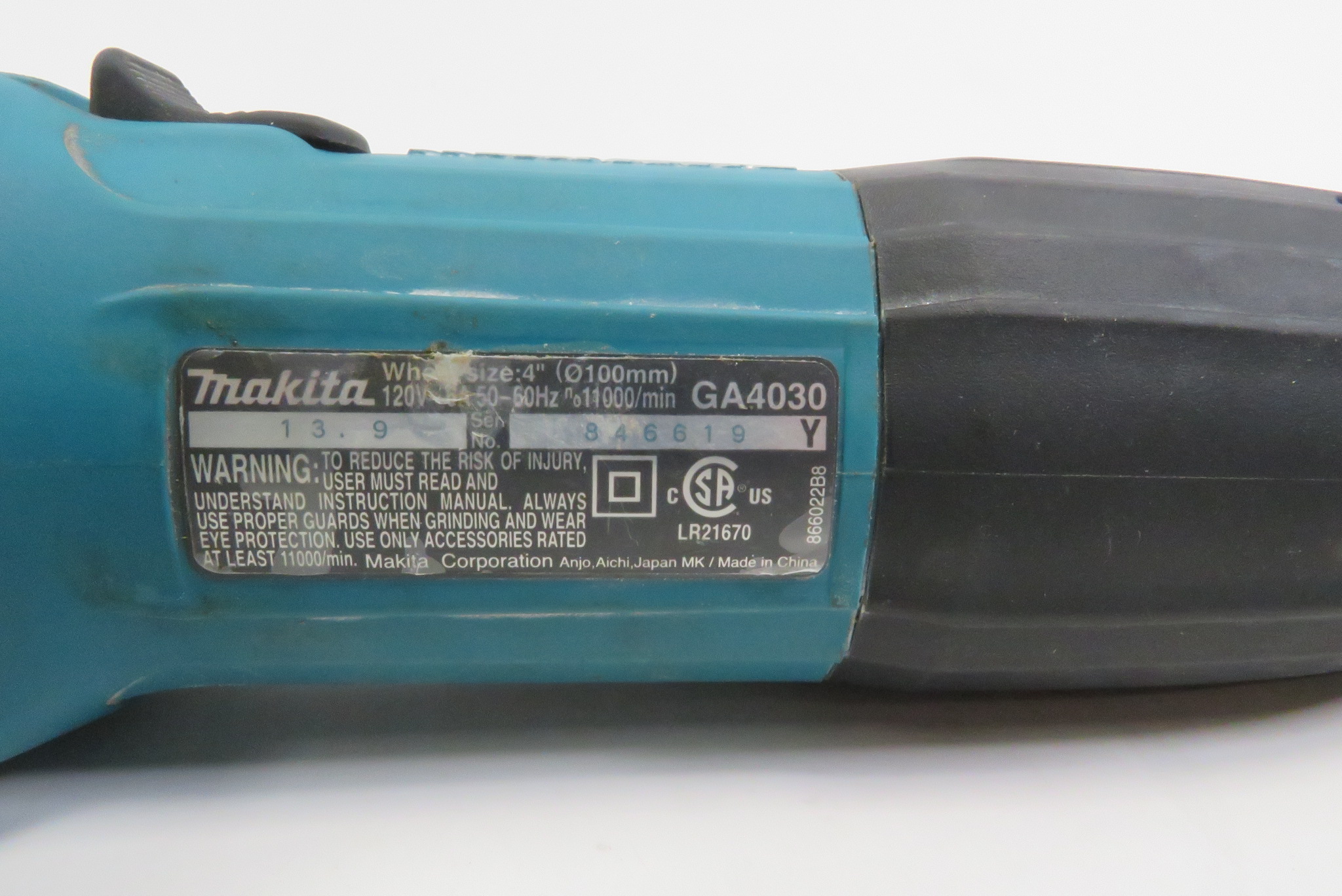 Makita GA4030 6 Amp 4