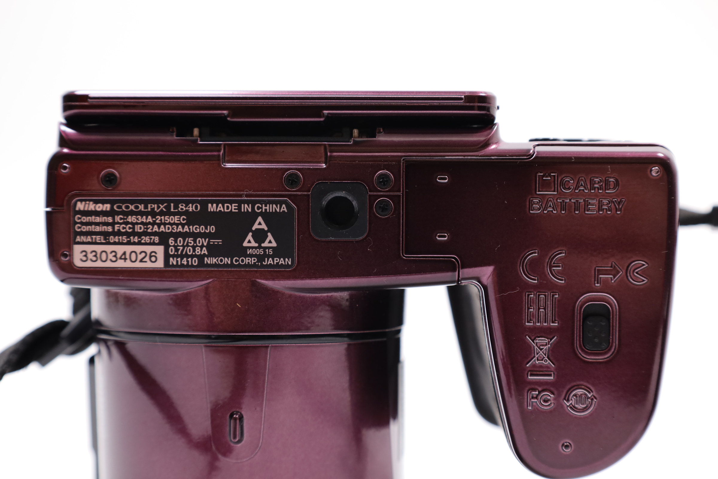 Nikon Coolpix L830 Battery Cover Nikon Coolpix L830 Digital Camera