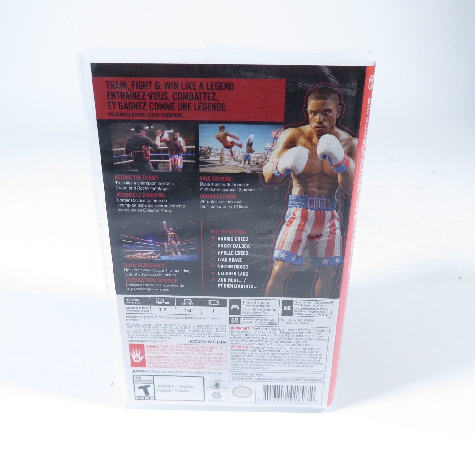 Big Rumble Boxing: Creed Champions Video Game for the Nintendo Switch