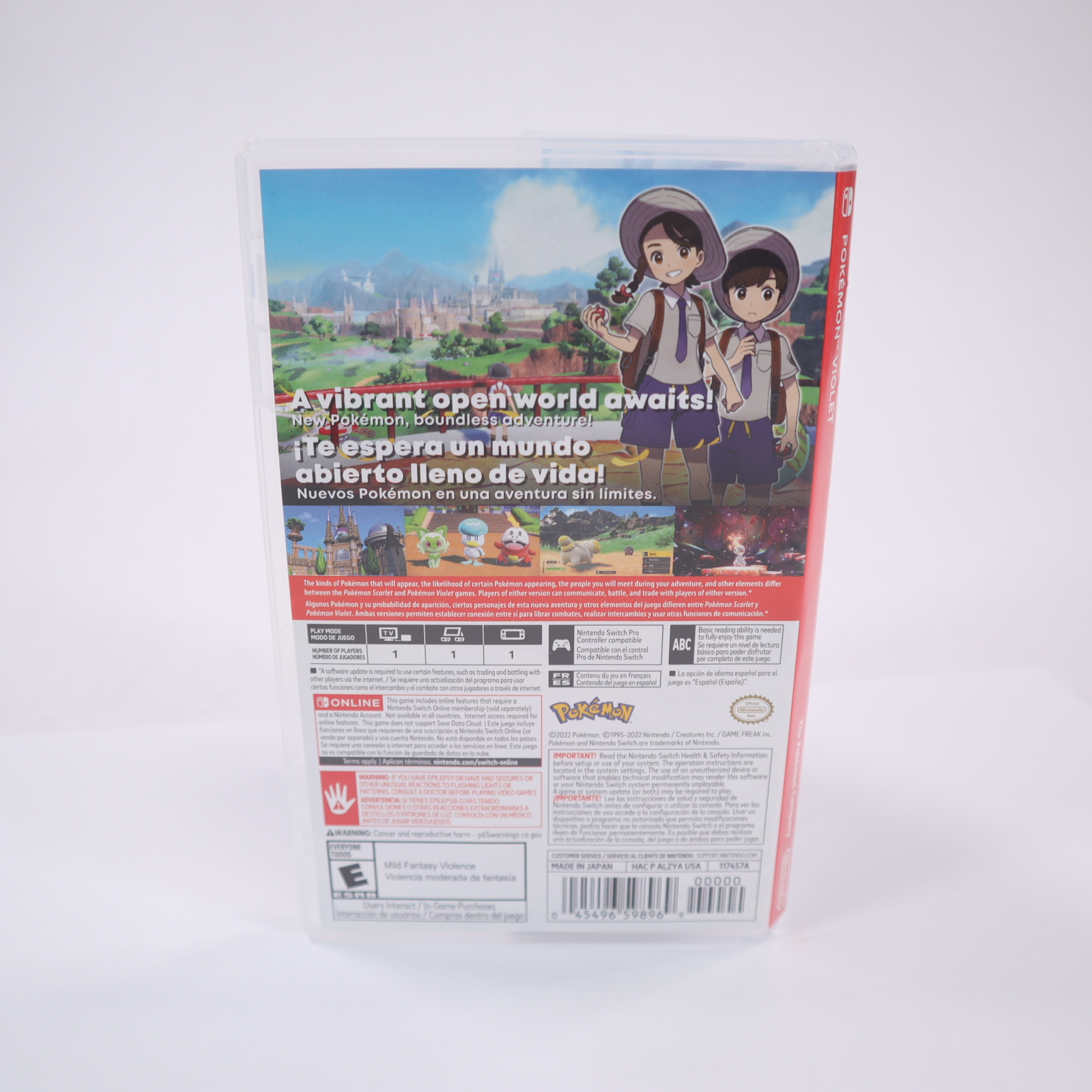 Pokemon Violet Video Game for the Nintendo Switch