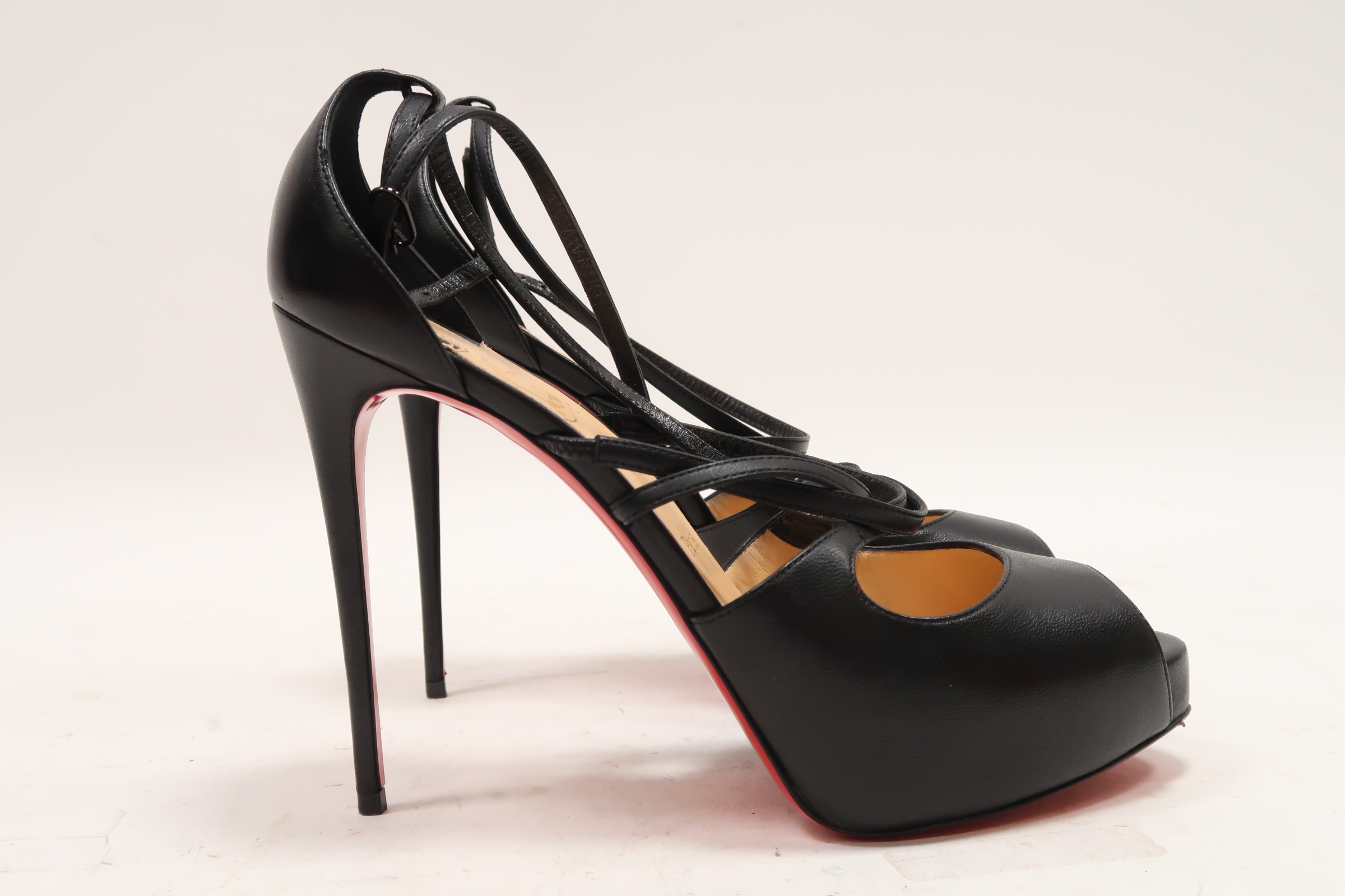 日本最大の Nappa Louboutin Christian Holly Pumps 1/2 39 Size 120 Alta 靴
