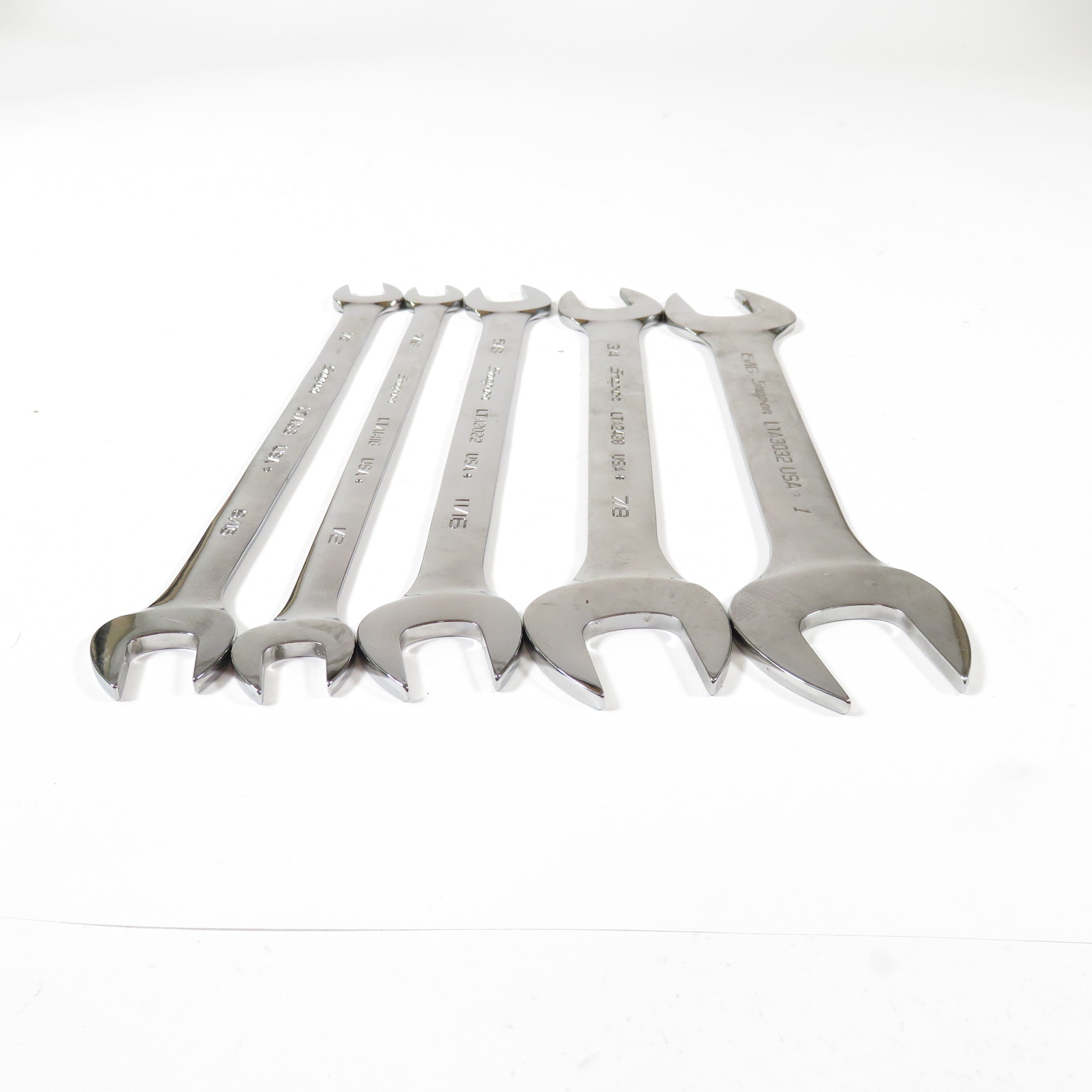 Snapon Tools LTA805K 5pc SAE 15° Offset Low Torque Slimline OpenEnd