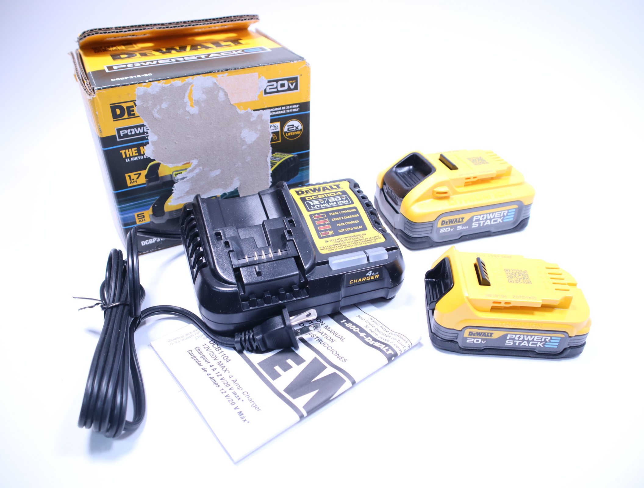 DEWALT DCBP315-2C PowerStack Compact + 5Ah Starter – Fasteners Inc