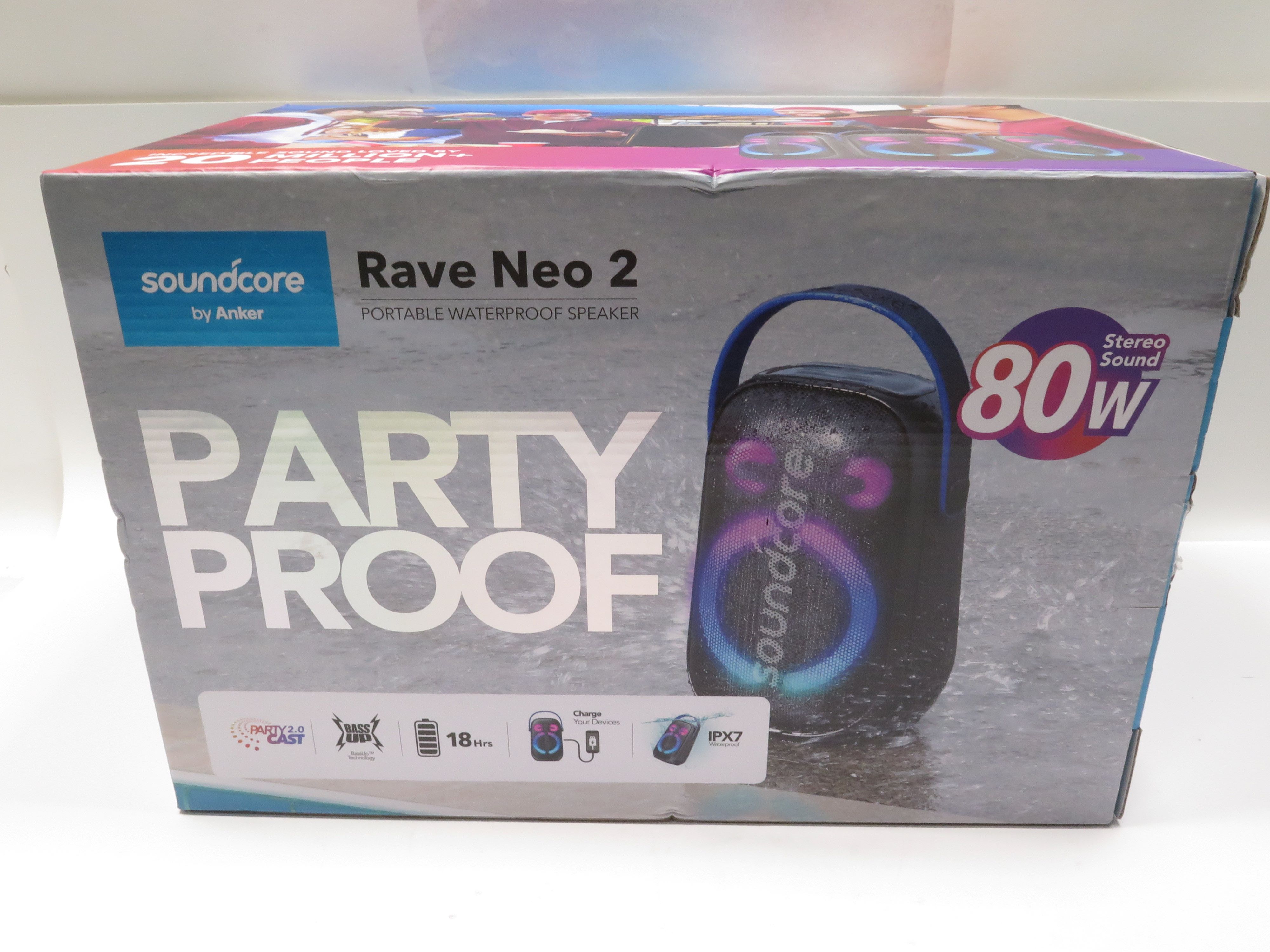 Soundcore Rave Neo 2 80W Portable Bluetooth Speaker 5124
