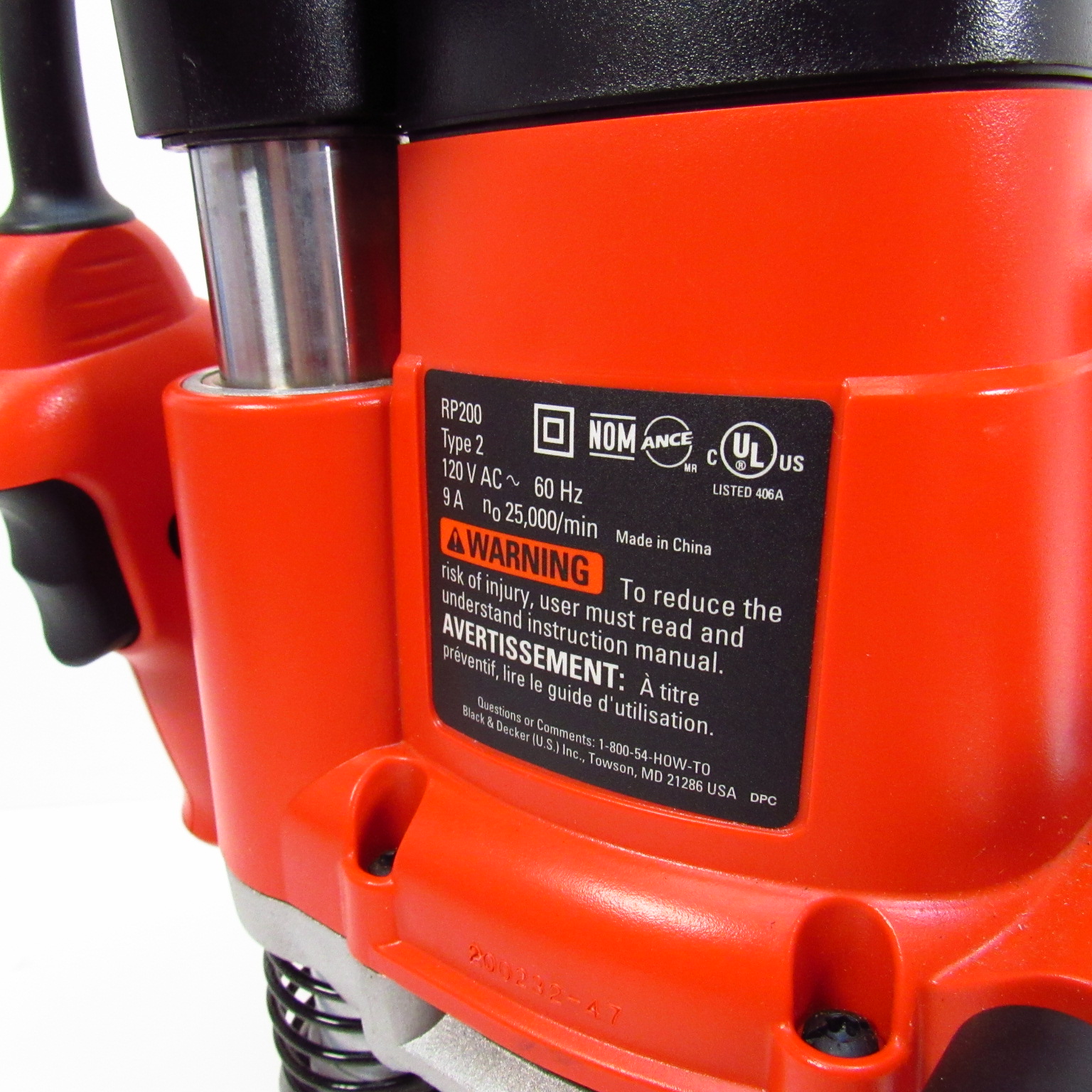 Black and Decker RP200 Corded Router