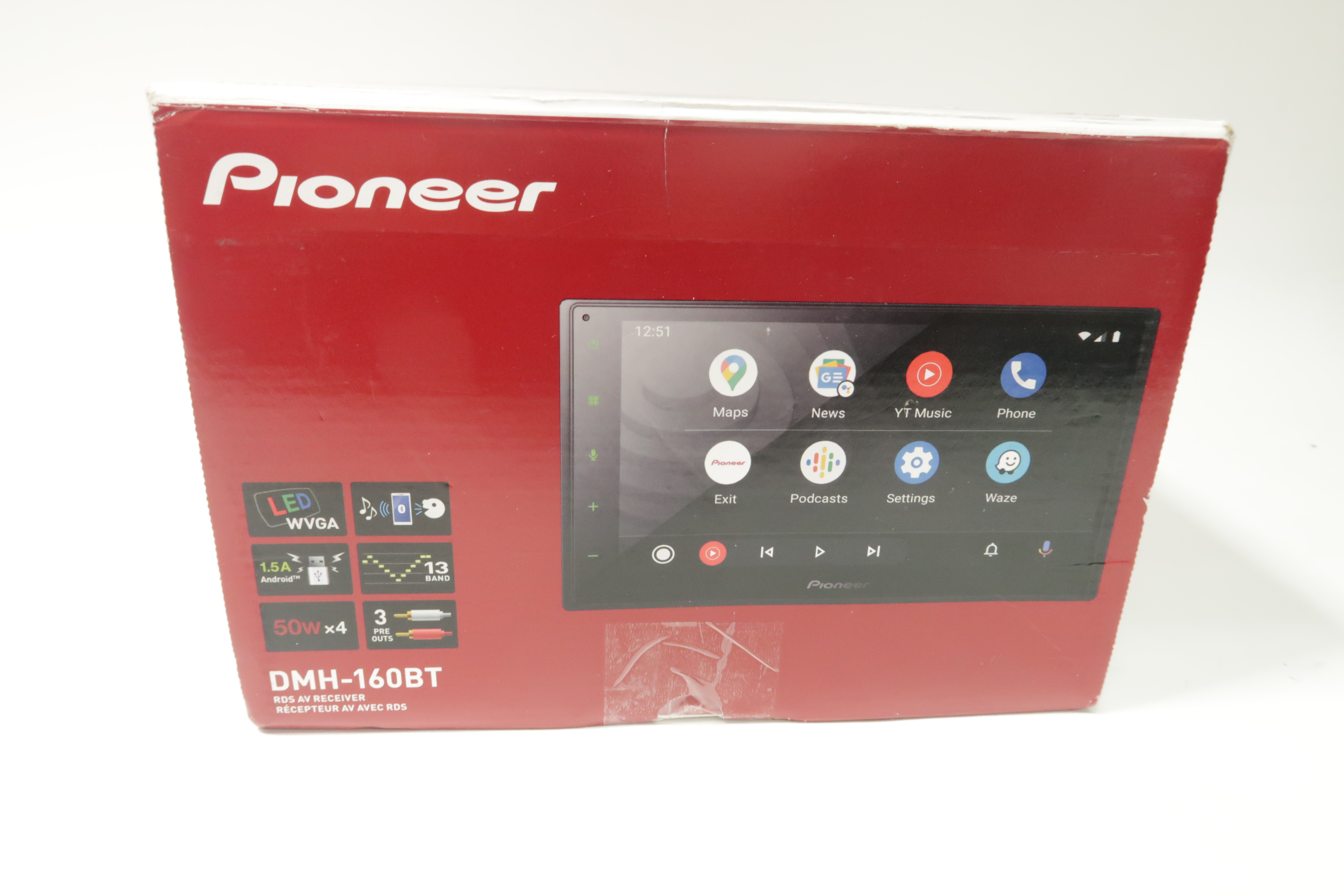 Pioneer DMH160BT Carplay/Android Auto 6.8" Touchscreen Digital Media