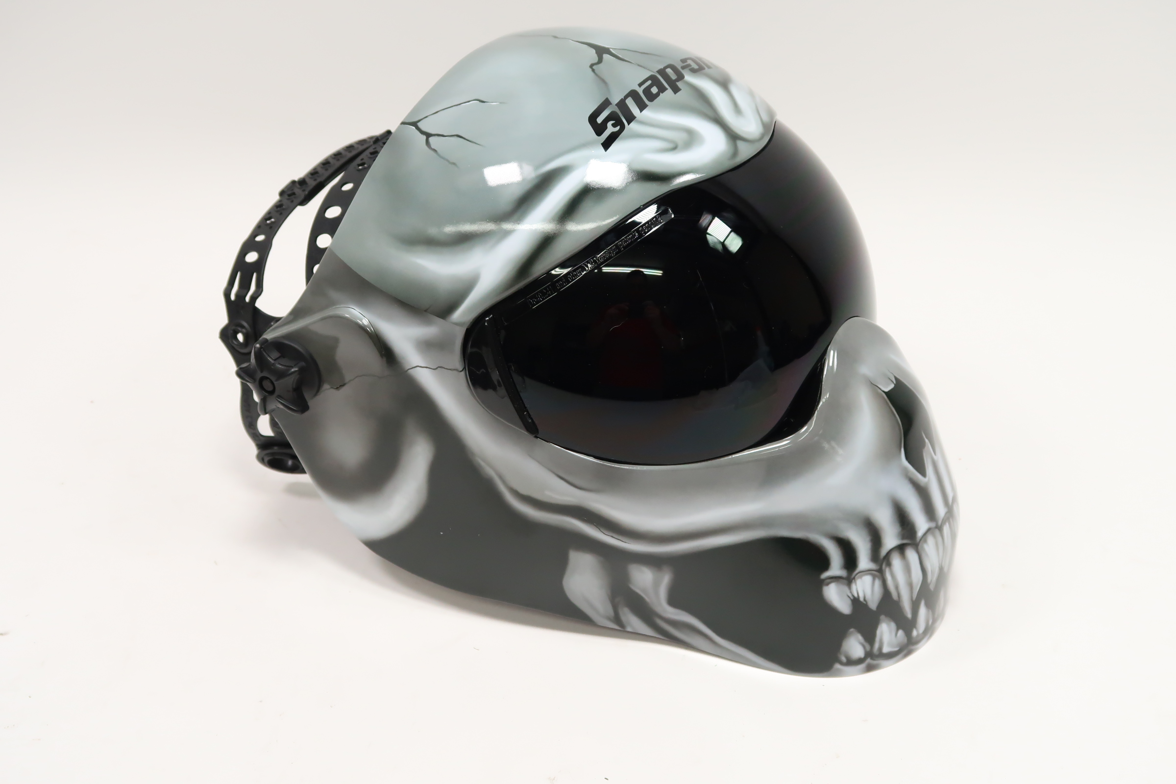 Snap-on BONEHED スカルフェイスマスク Snap-on Tools EFPBONEHEDB White Skull Extreme Face Protector