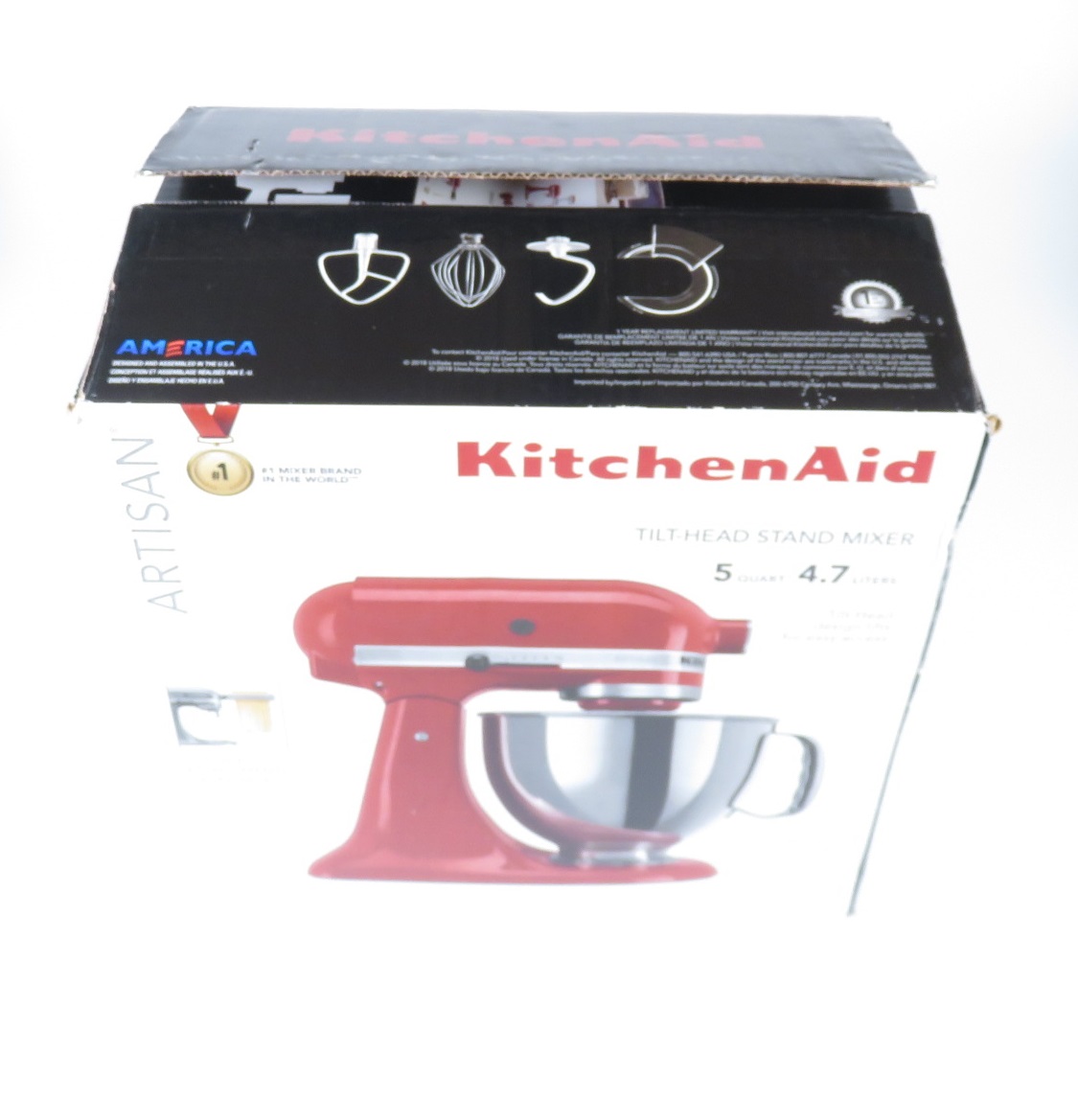 KitchenAid Artisan KSM150PSER 10Speed Empire Red 5Quart TiltHead
