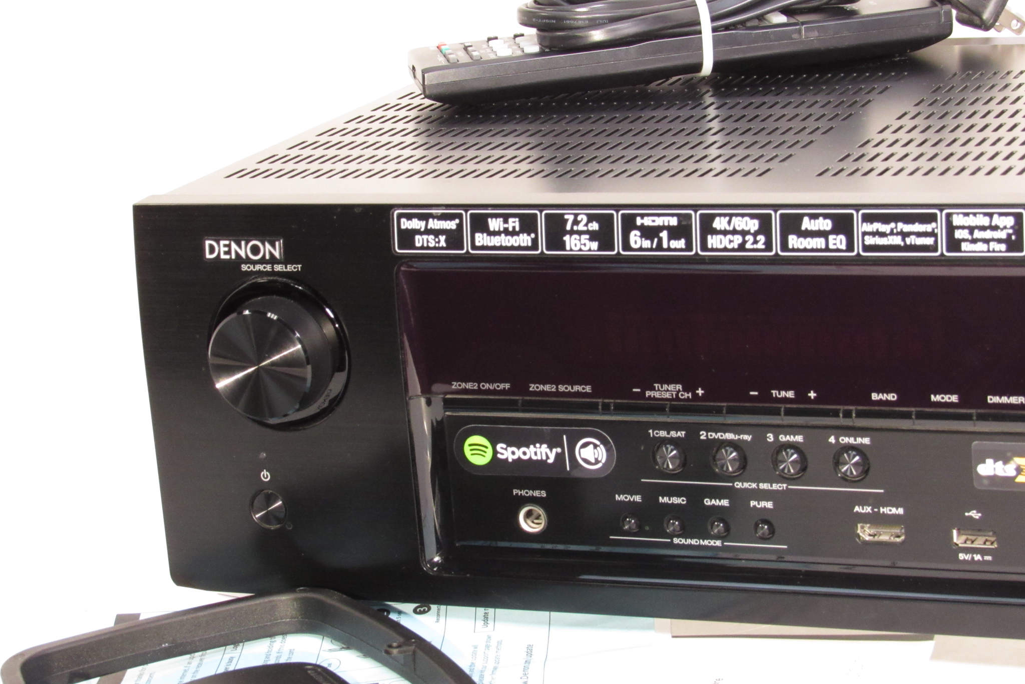 Denon AVRS710W 7.2Channel WiFi Bluetooth Home Theater Receiver