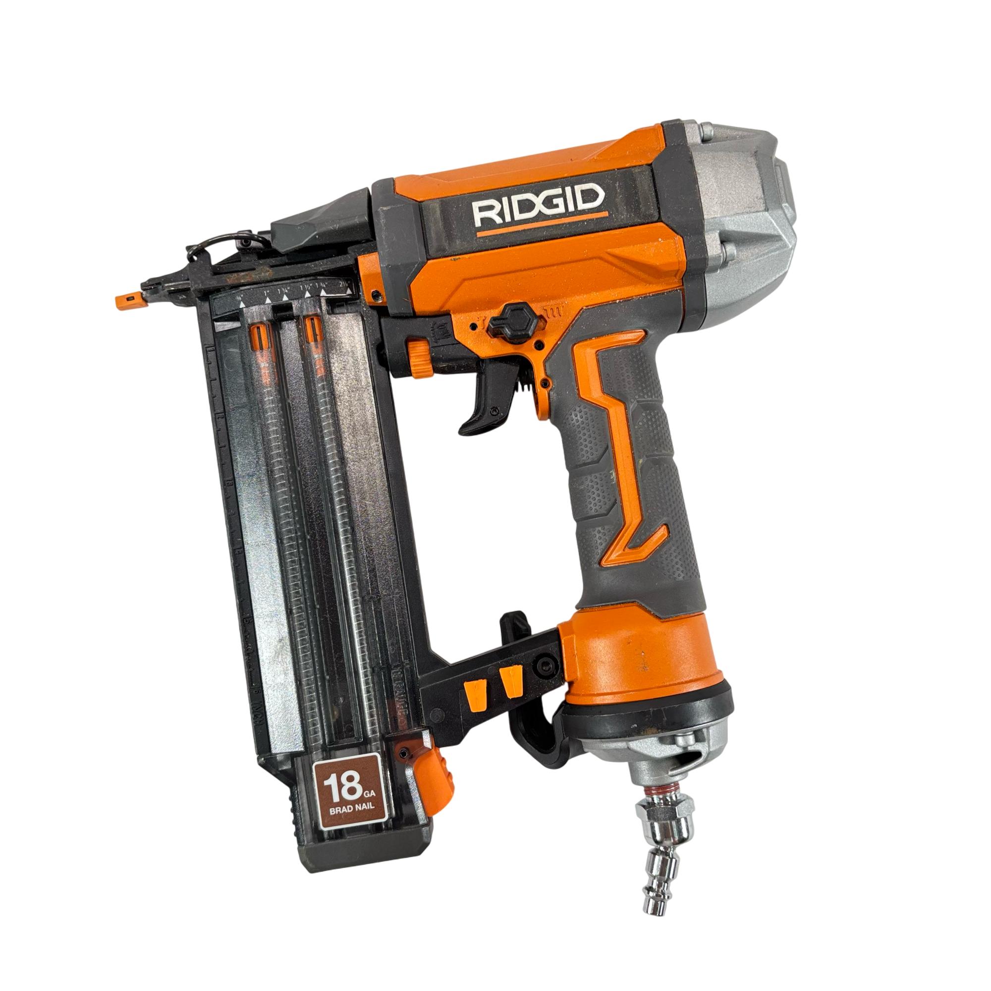 RIDGID Pneumatic 18-Gauge 2-1/8 in. Brad Nailer and 21-Degree Round Head Framing Nailer