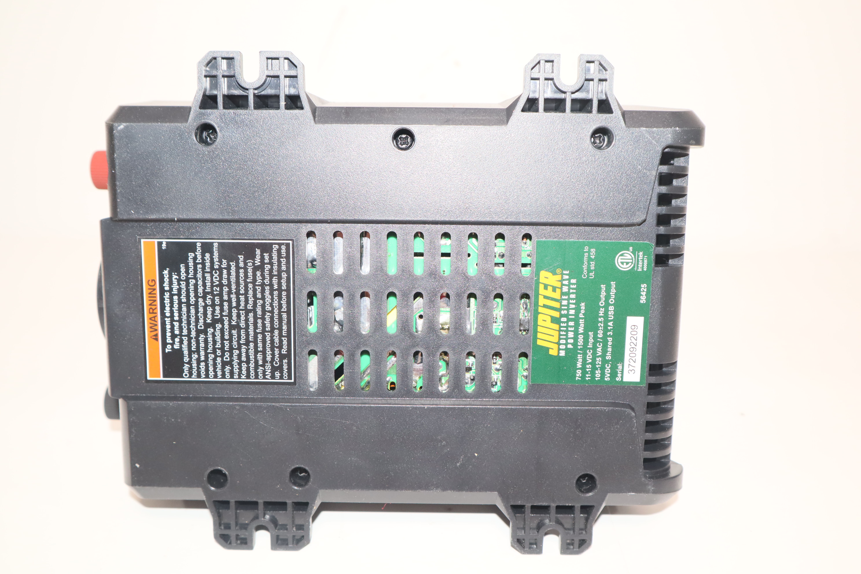 JUPITER 56425 750W Continuous/1500W Peak Modified Sine Wave Power Inverter 250