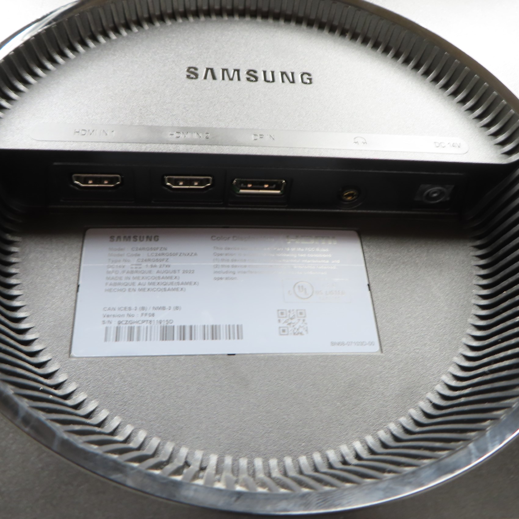 Samsung C24RG50FZN 24" 1080p (FHD) 144Hz Curved Monitor (Local PickUp