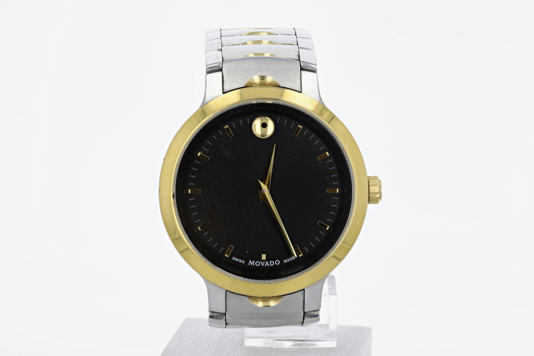 Movado luno outlet black