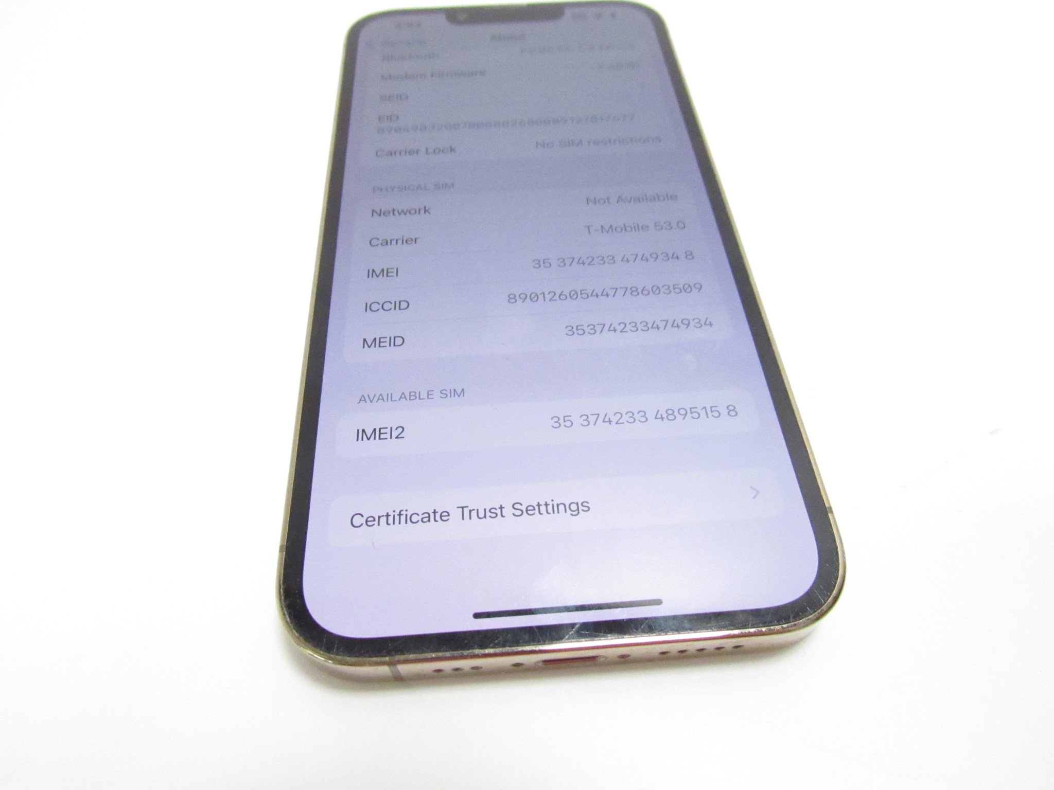 Apple iPhone 13 Pro MLUQ3VC/A A2636 256GB No SIM Restrictions T