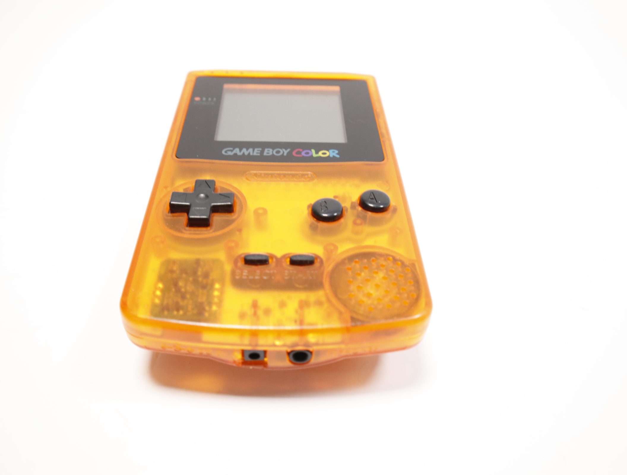 Nintendo GameBoy Color CGB-001 Handheld Video Game System Clear Orange