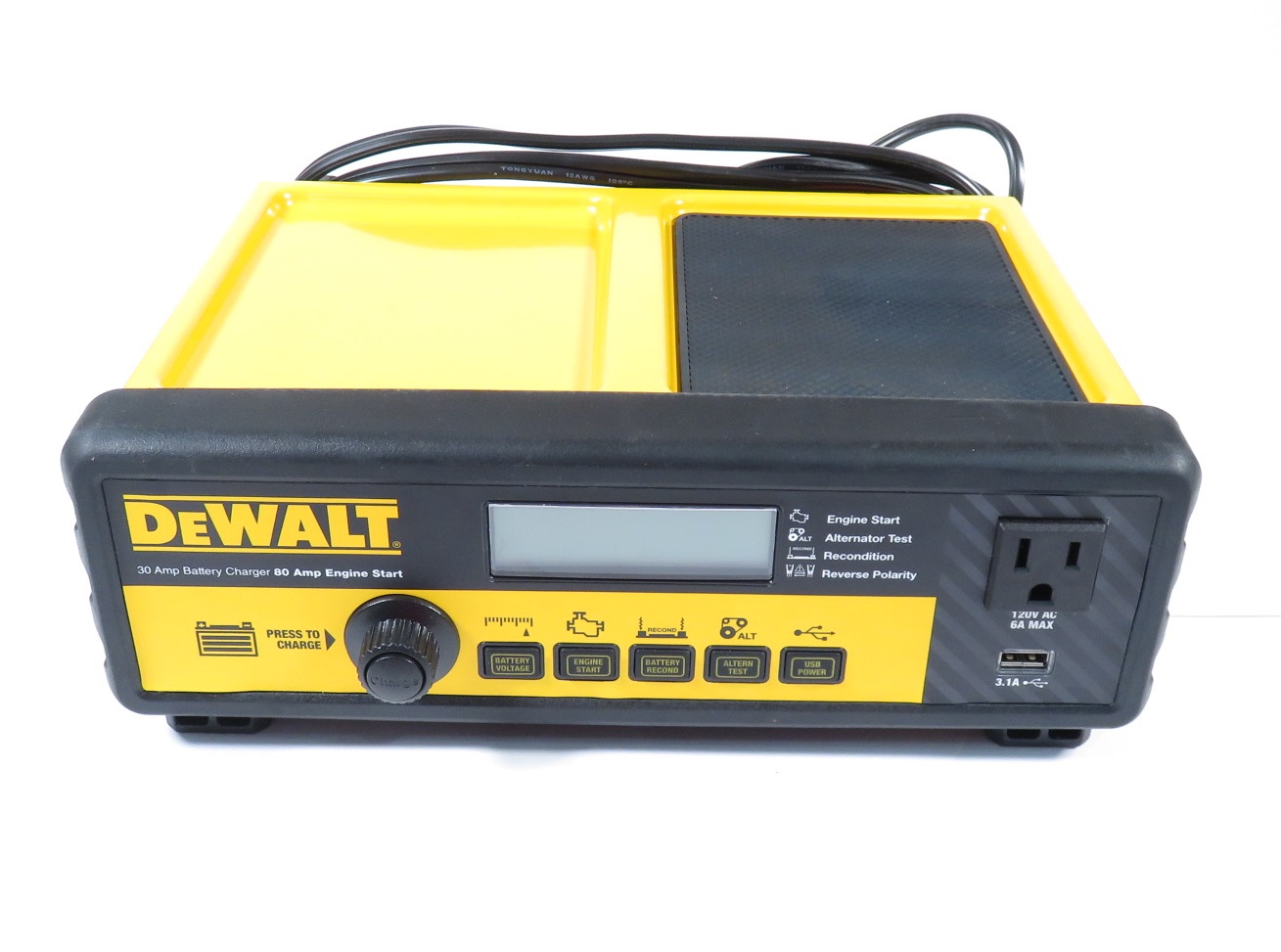 DEWALT DXAEC801B 30Amp Automotive Portable Car Battery Charger