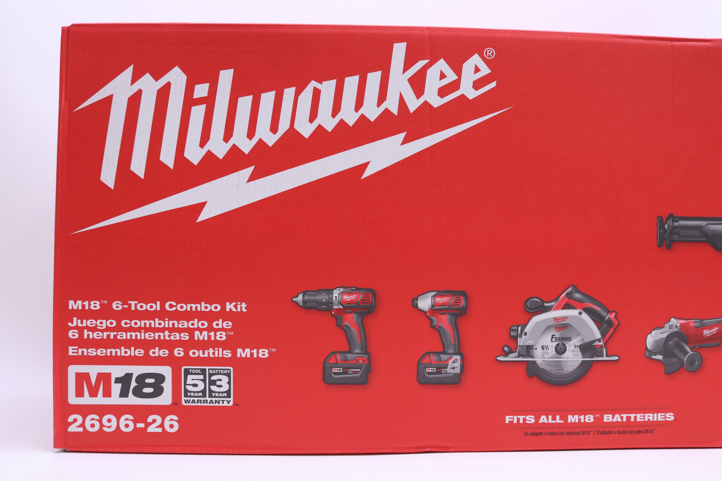 Tool Combo Kit Piece Milwaukee Kit Milwaukee 2696-26 M18 18V