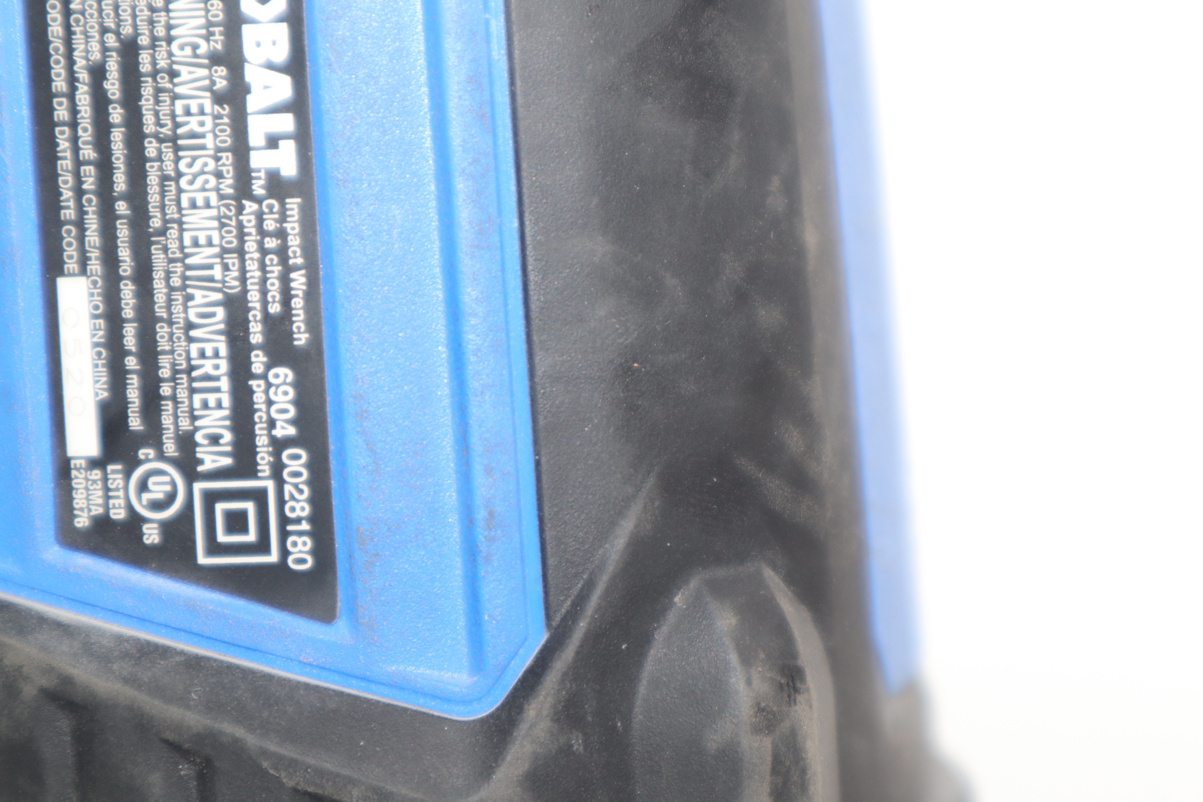 Kobalt 6904 120Volt 1/2" Corded Impact Wrench 0520