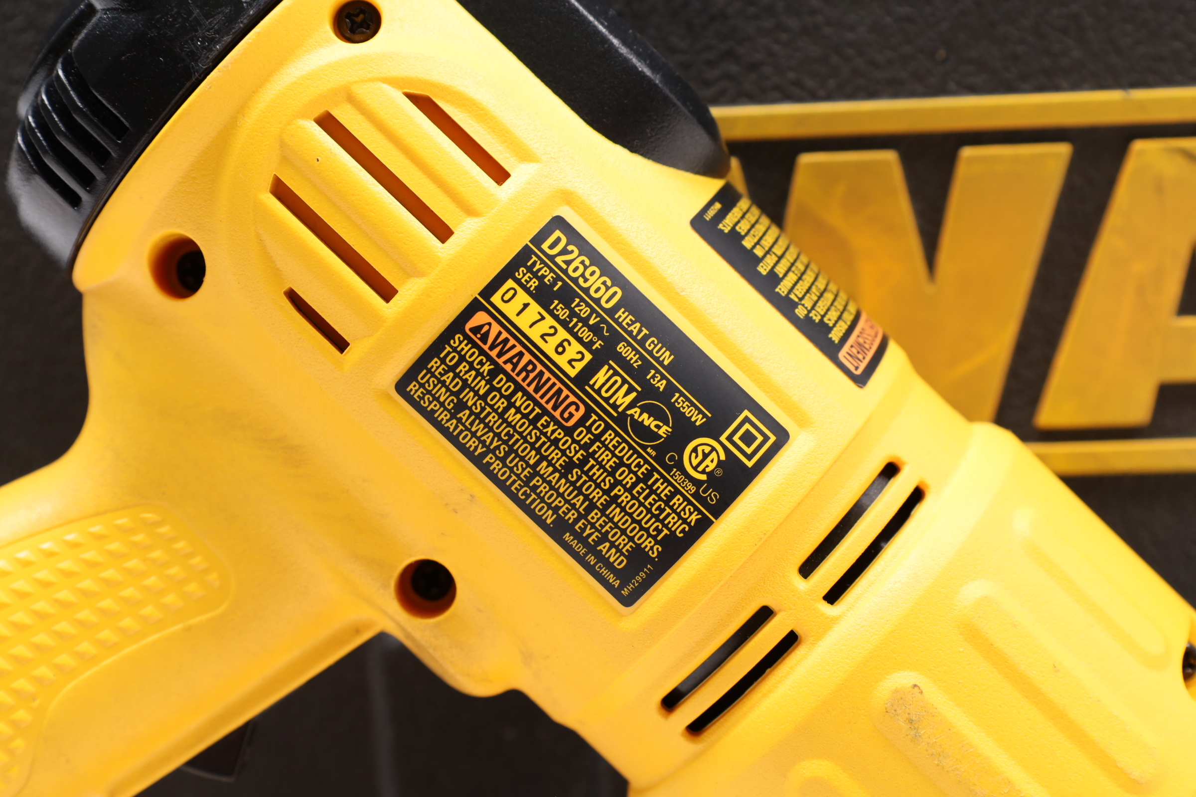 DeWalt D26960 Heavy Duty LCD Corded Heat Gun