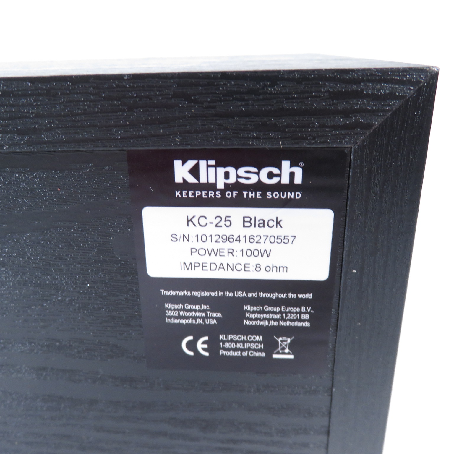 Klipsch Icon KC25 51/4" 98dB Sensitivity Home Audio Center Speaker