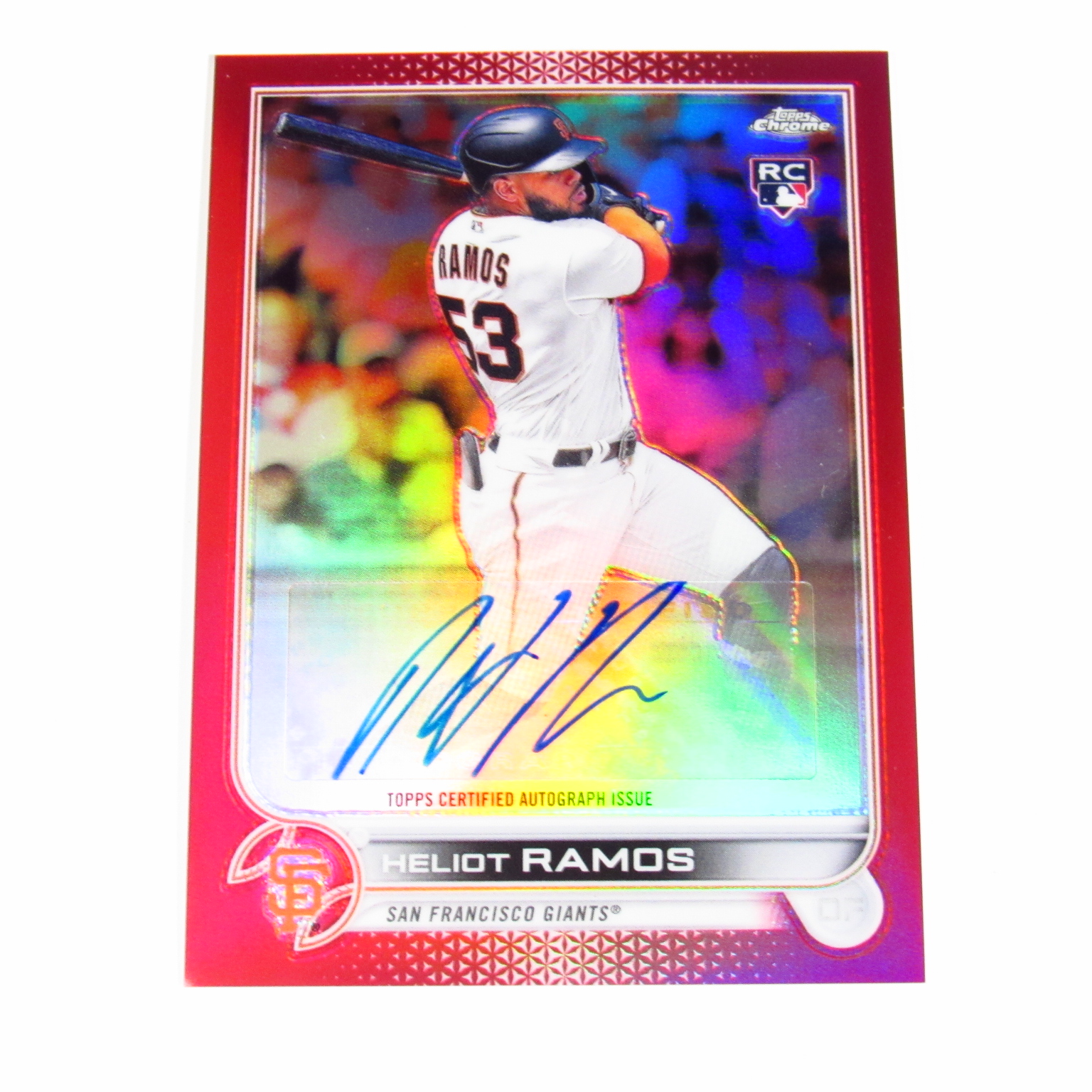 Heliot Ramos San Francisco Giants Topps Chrome Autograph