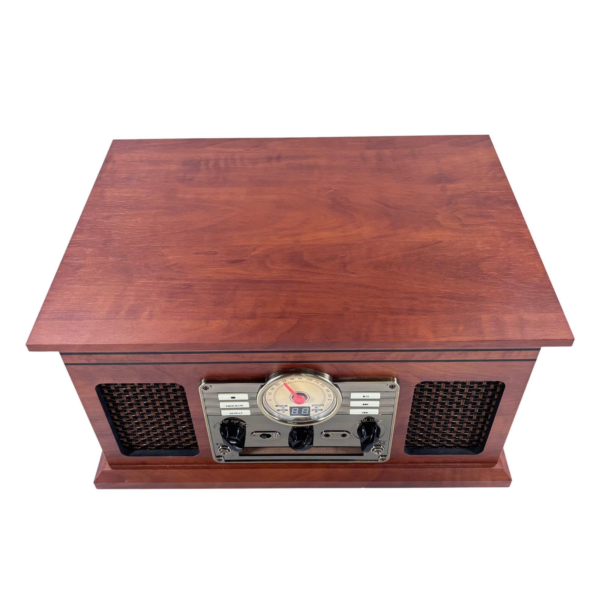 Victrola VTA200B 6in1 Bluetooth Wood Body Record Player Turntable