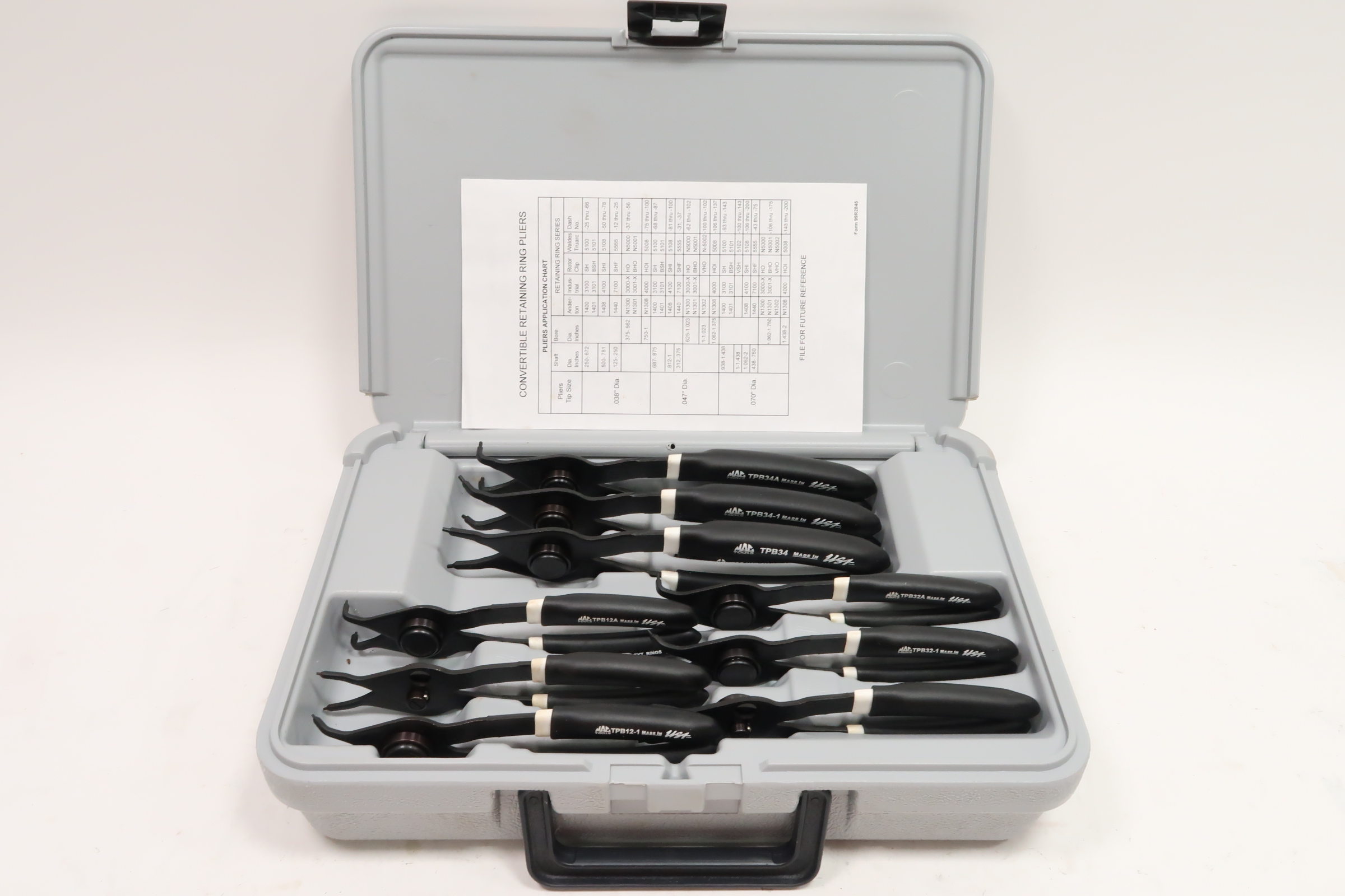 MAC Tools 9 Piece Pliers Set With Case