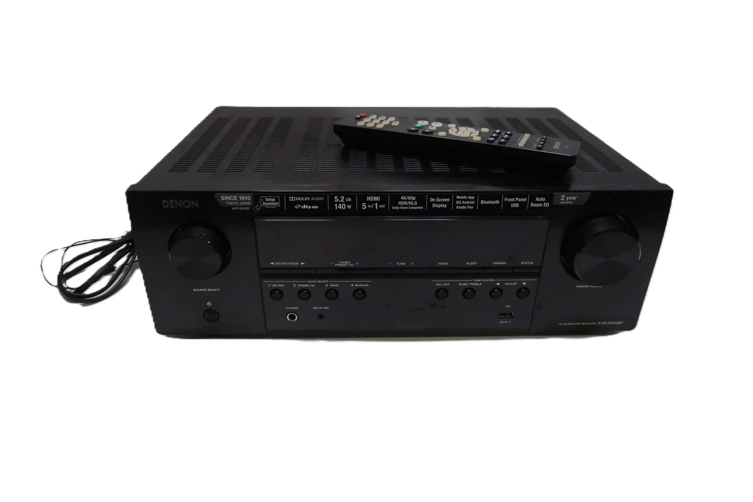 Denon AVRS540BT Multi Receiver AV Surround System 5424