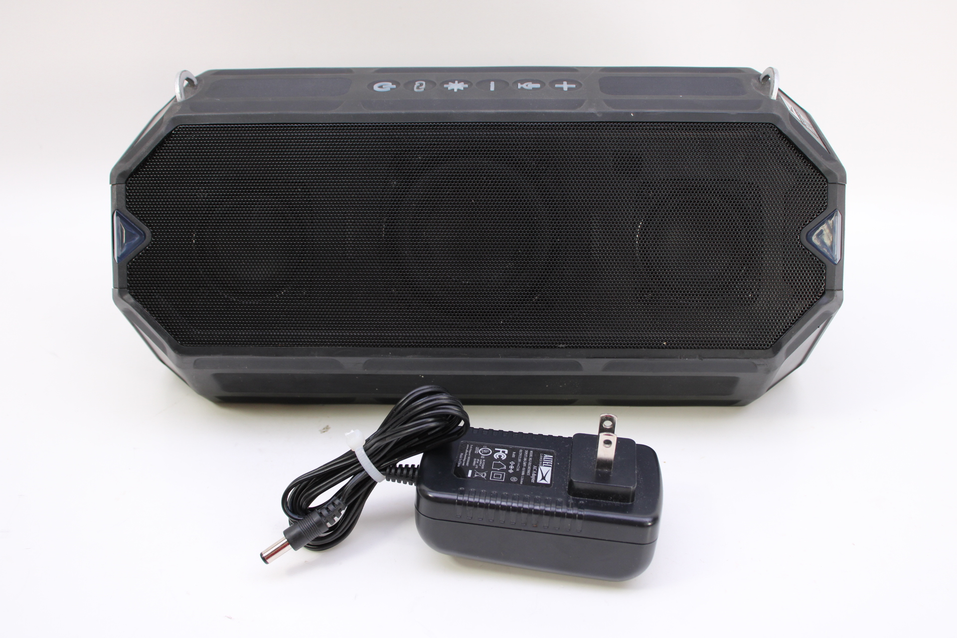 Altec Lansing HydraShock Bluetooth Speaker USB Type-C Rechargeable Portable Speaker Wireless Charger for Phone, Stereo Speaker w/LED Lights for Pool B Altec Lansing Hydrashock Bluetooth Speaker IMW1500 Black Online at