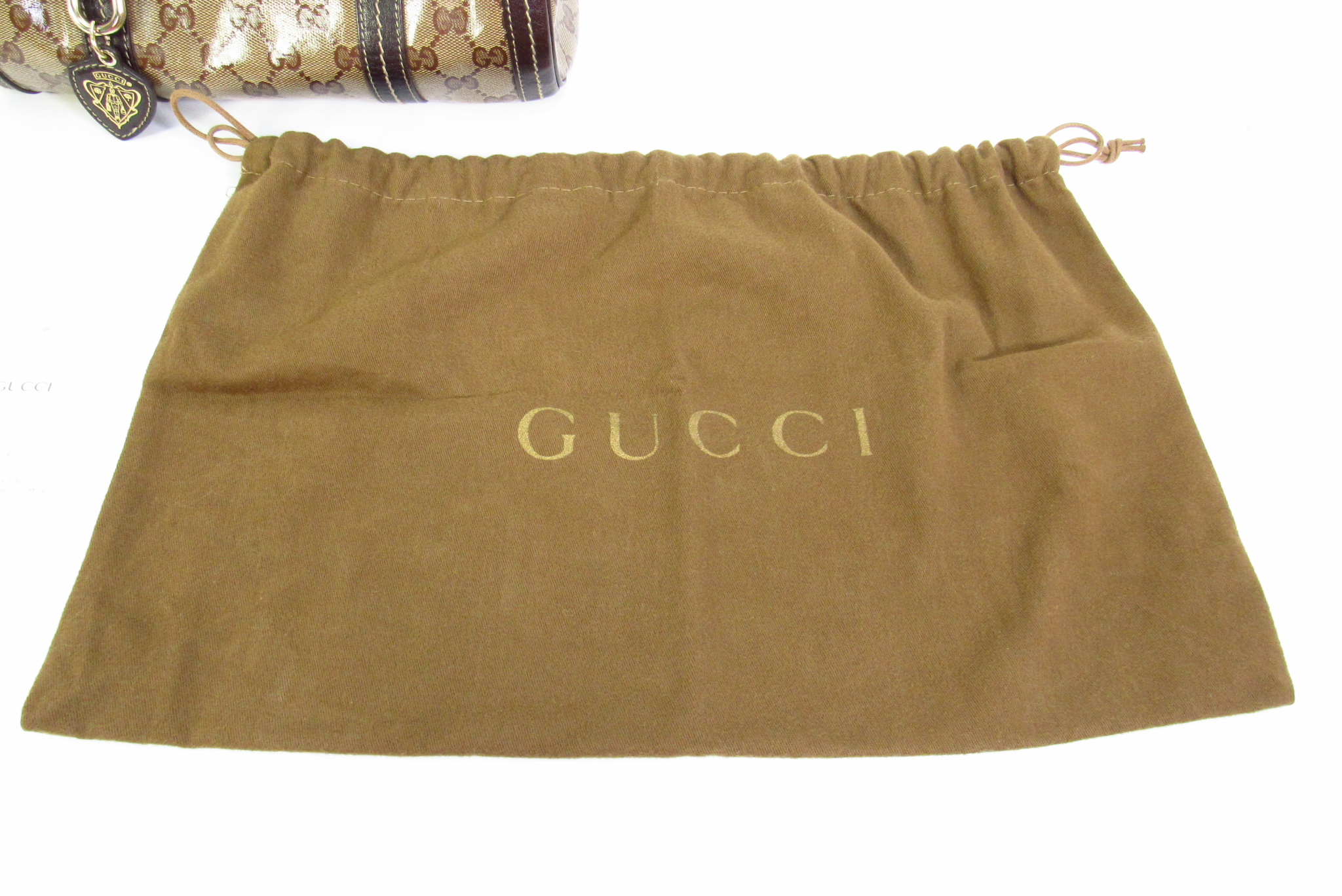 Gucci Boston PM Duchess Monogram Coated Canvas Small Tote