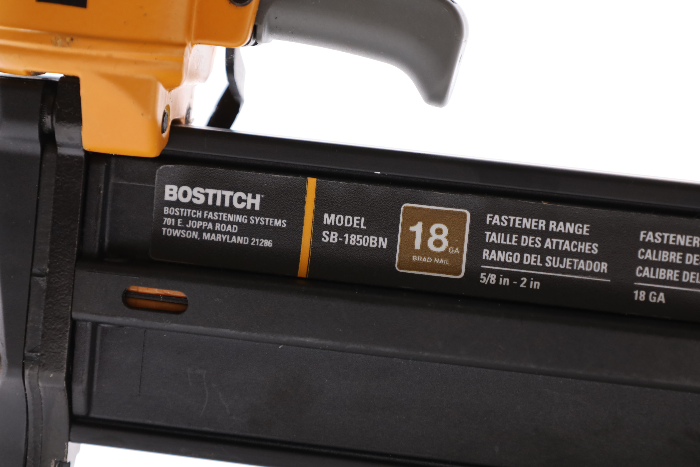 Bostitch Sb 1850bn 2 18 Gauge Pneumatic Brad Nailer