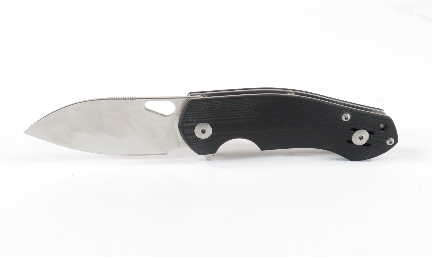 GiantMouse Ace Biblio Black Micarta M390 Steel Frame Lock Folding ...