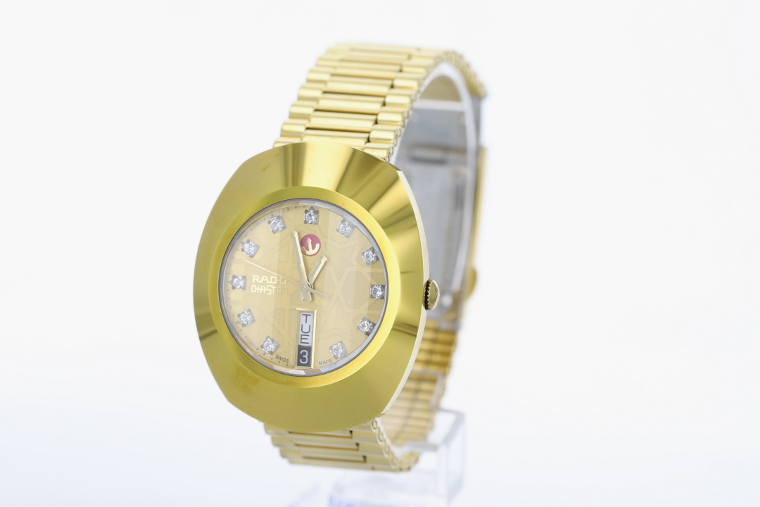 Rado DiaStar The Original 35mm Gold Dial Stainless Steel Men's Wristwatch