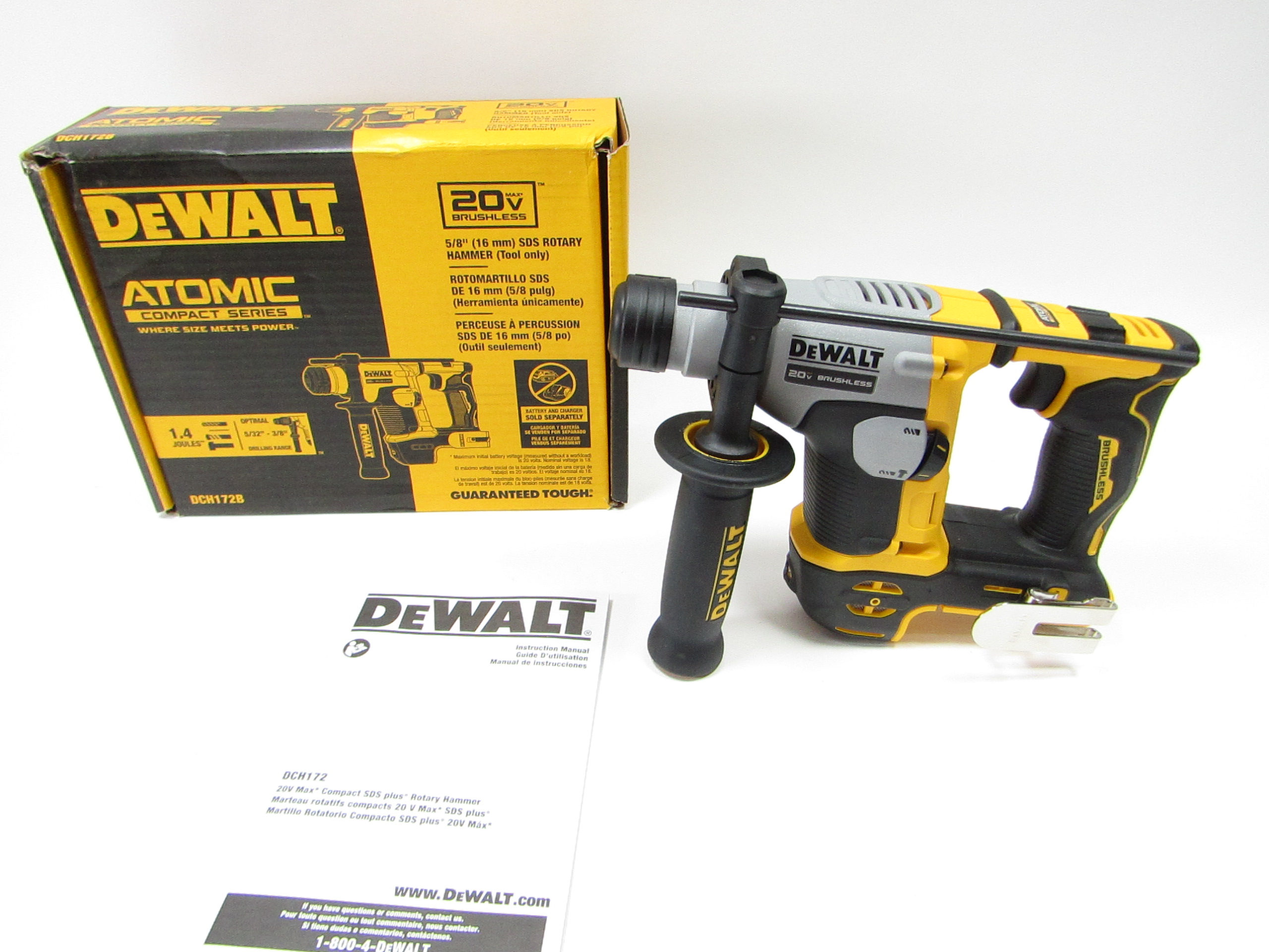 DeWalt 18V Brushless SDS-Plus Hammer Drill - 16mm - 2 Battery Kit