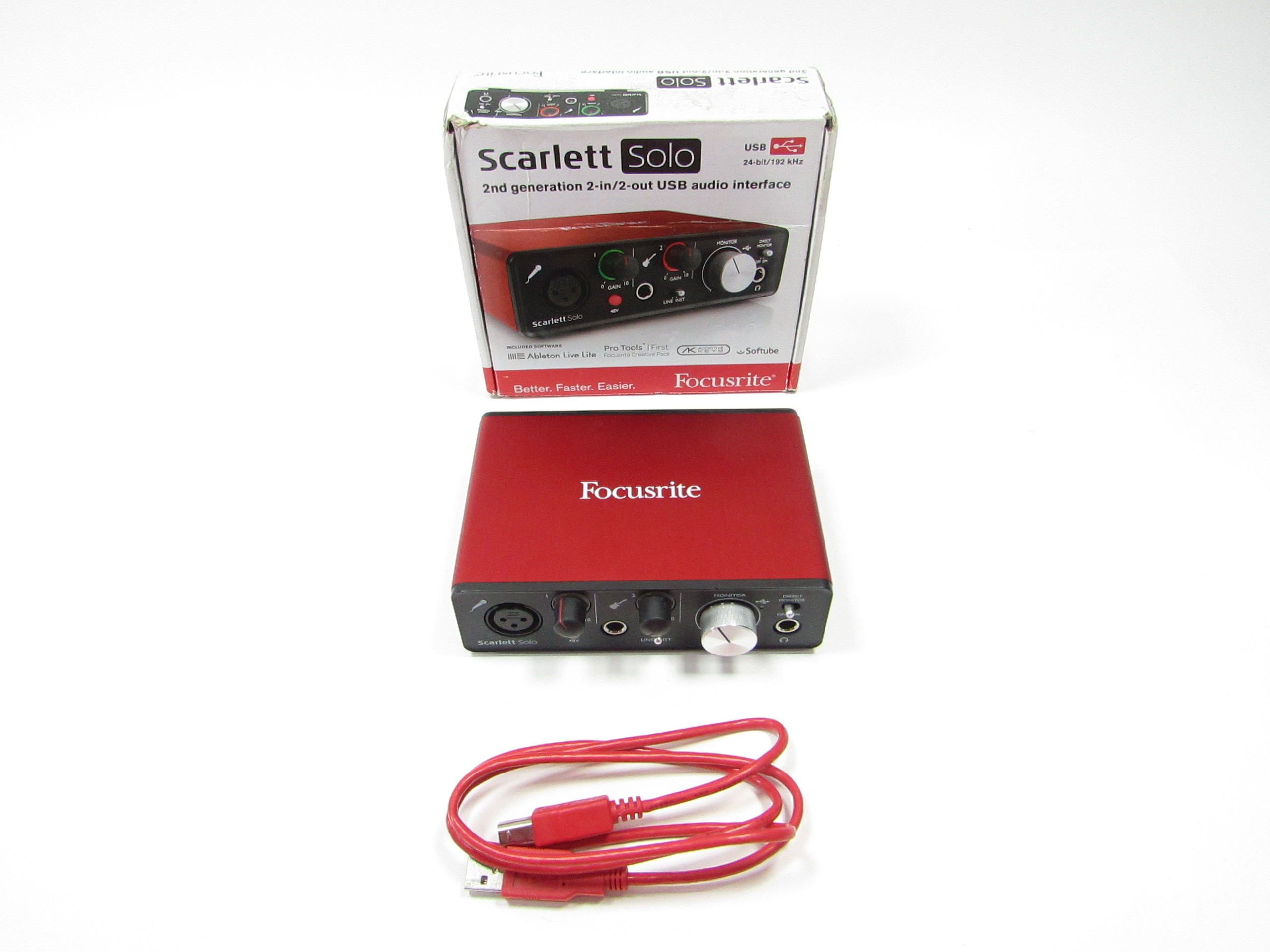 Focusrite Scarlett Solo 2nd Gen USB on sale Audio Interface 2-in/2-out