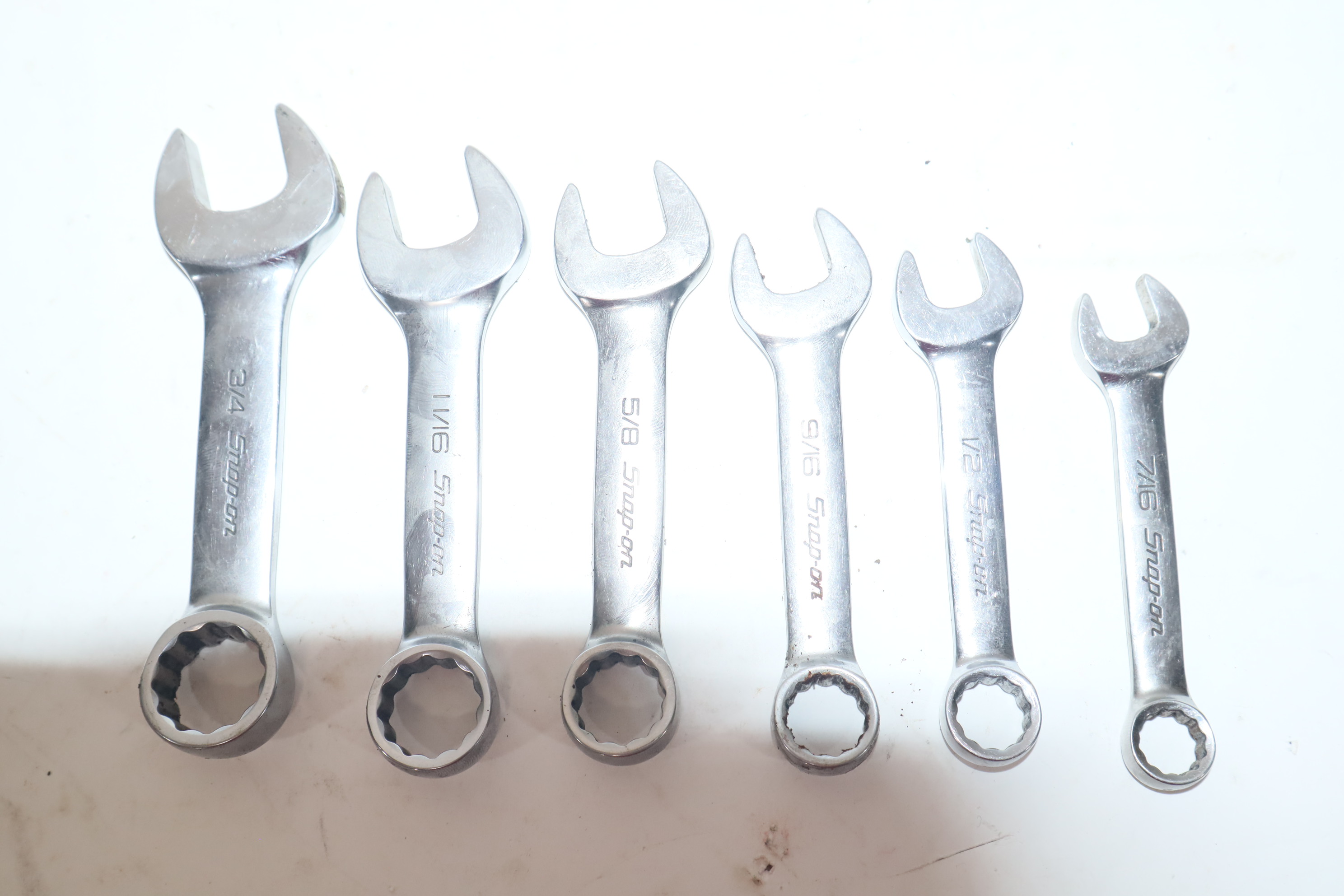 Snap On Tools 6Piece 12 Point Midget Combination Wrench Set