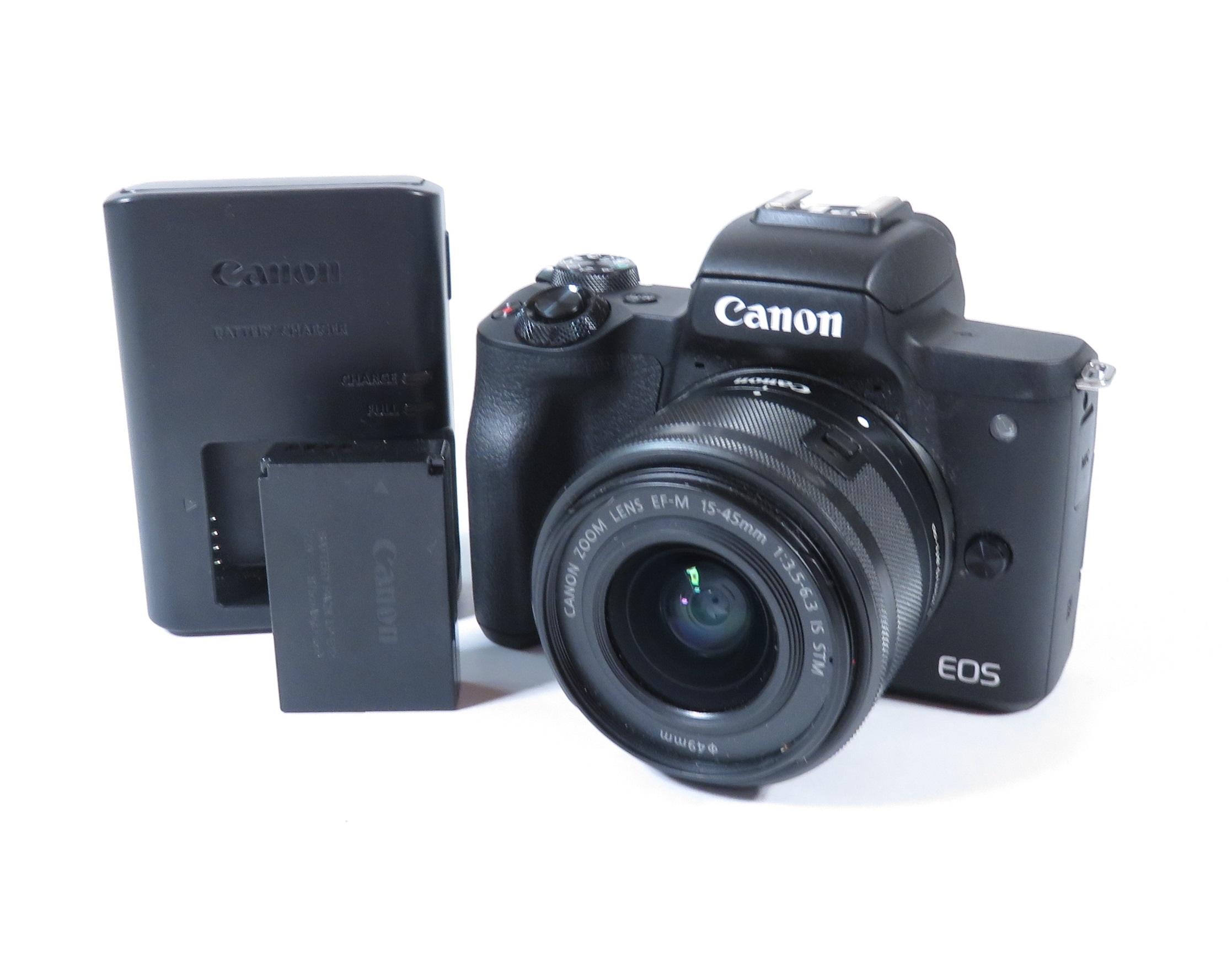 Canon Black EOS M50 Mirrorless Camera with 24.1 MegaPixels, 15-45mm Lens  Included 