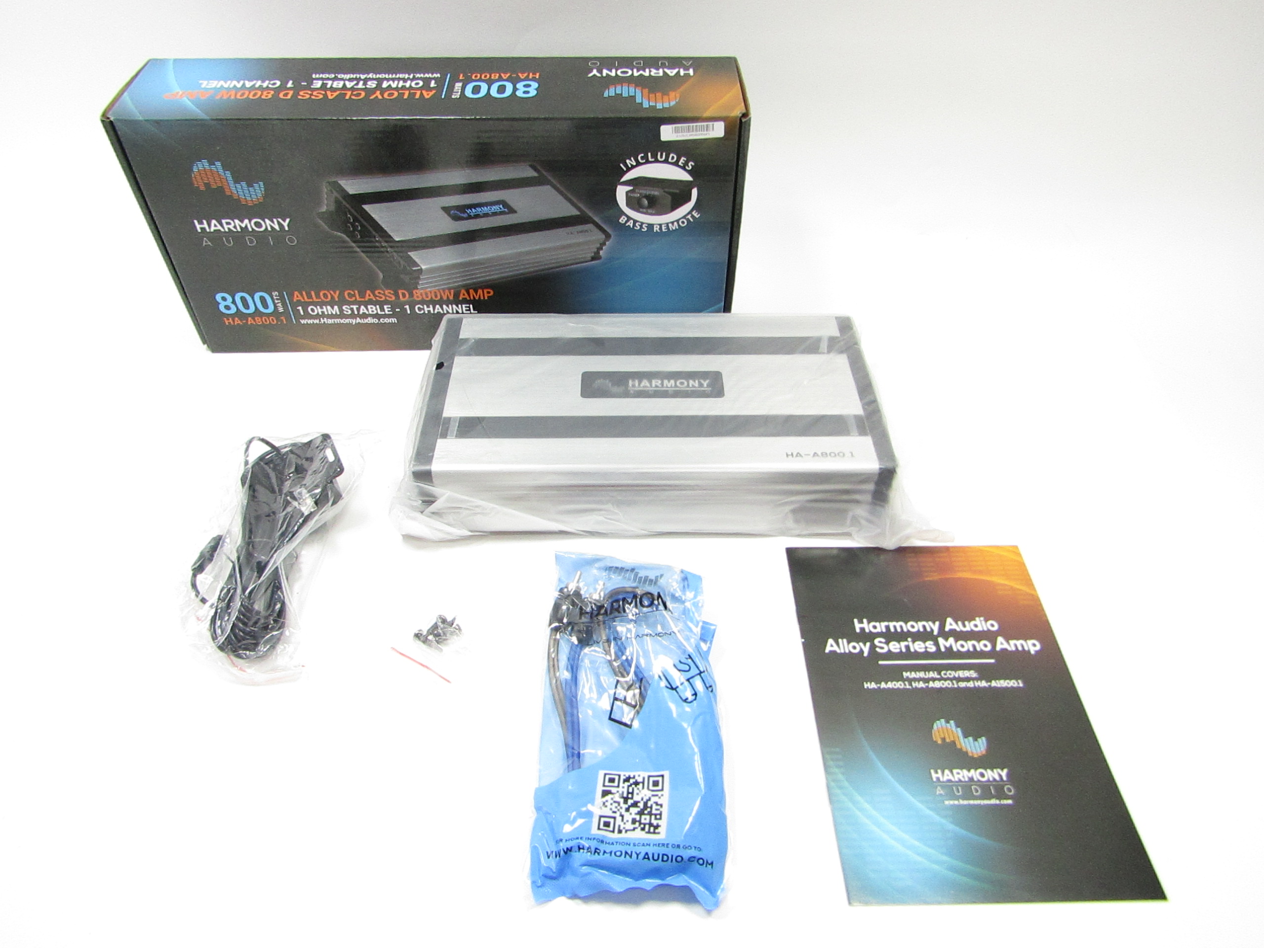 Harmony Audio 800 Watts HA-A800.1 1 Channel Alloy Class D Car Amplifier