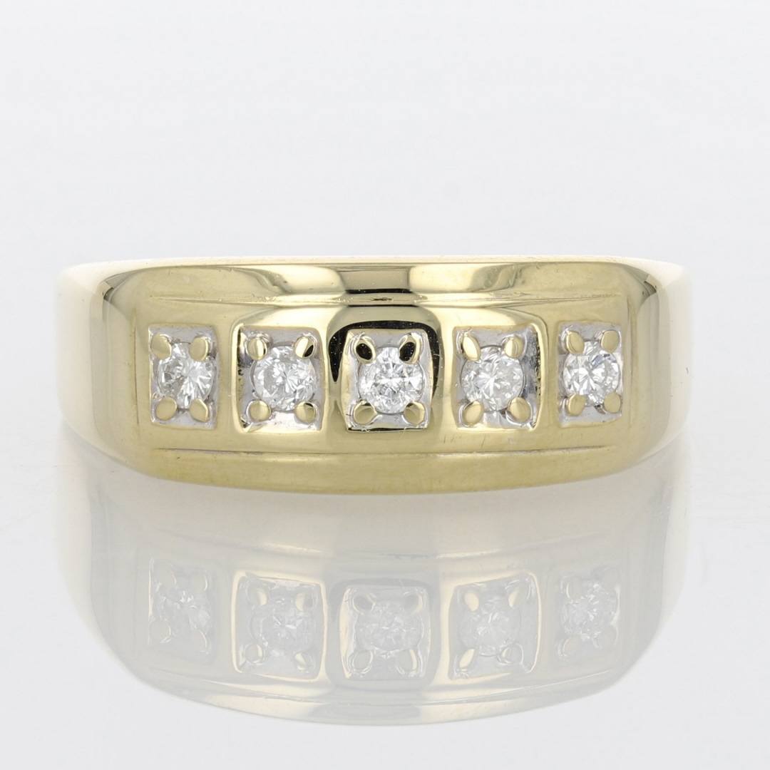 .32ctw Round Cut Diamond Prong Set Wedding Band Ring 14k Yellow Gold ...