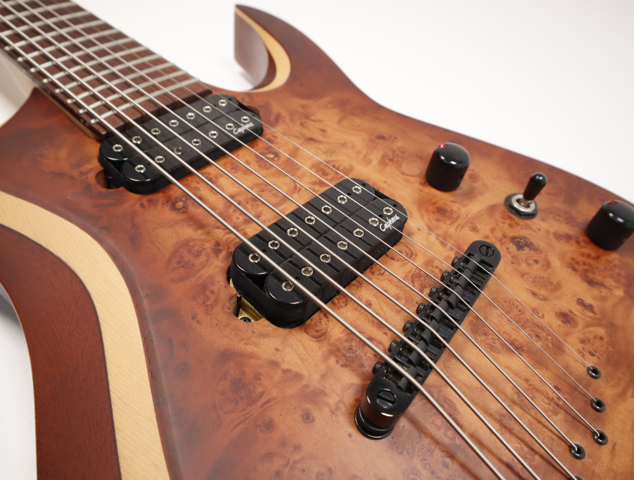 TOMサッカー ホーン 　シルバー Agile Legacy 727 TOM DBBR Right-Handed 7 String Electric