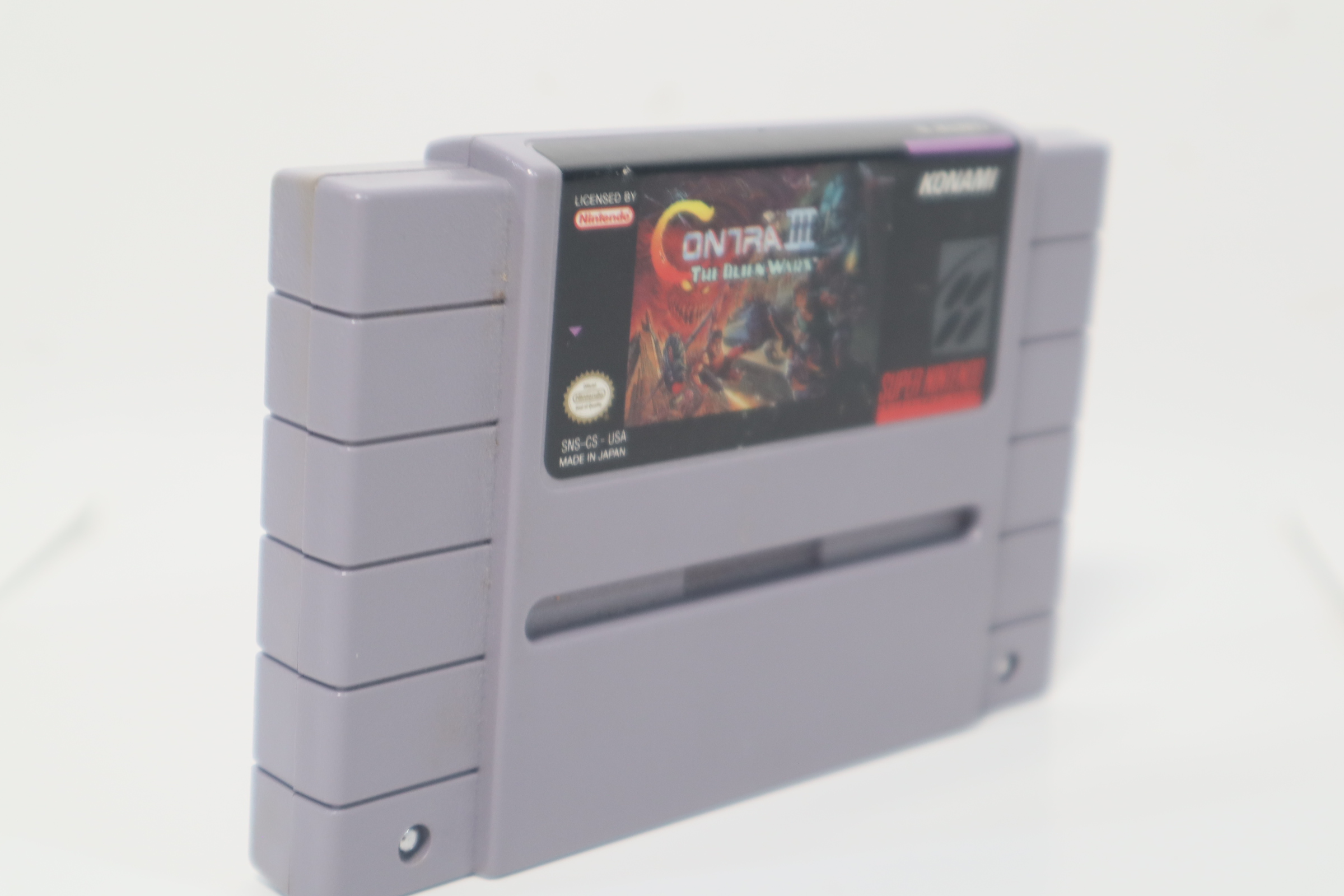 Konami Nintendo Super NES Contra III The Alien Wars SNS-006 Video Game ...