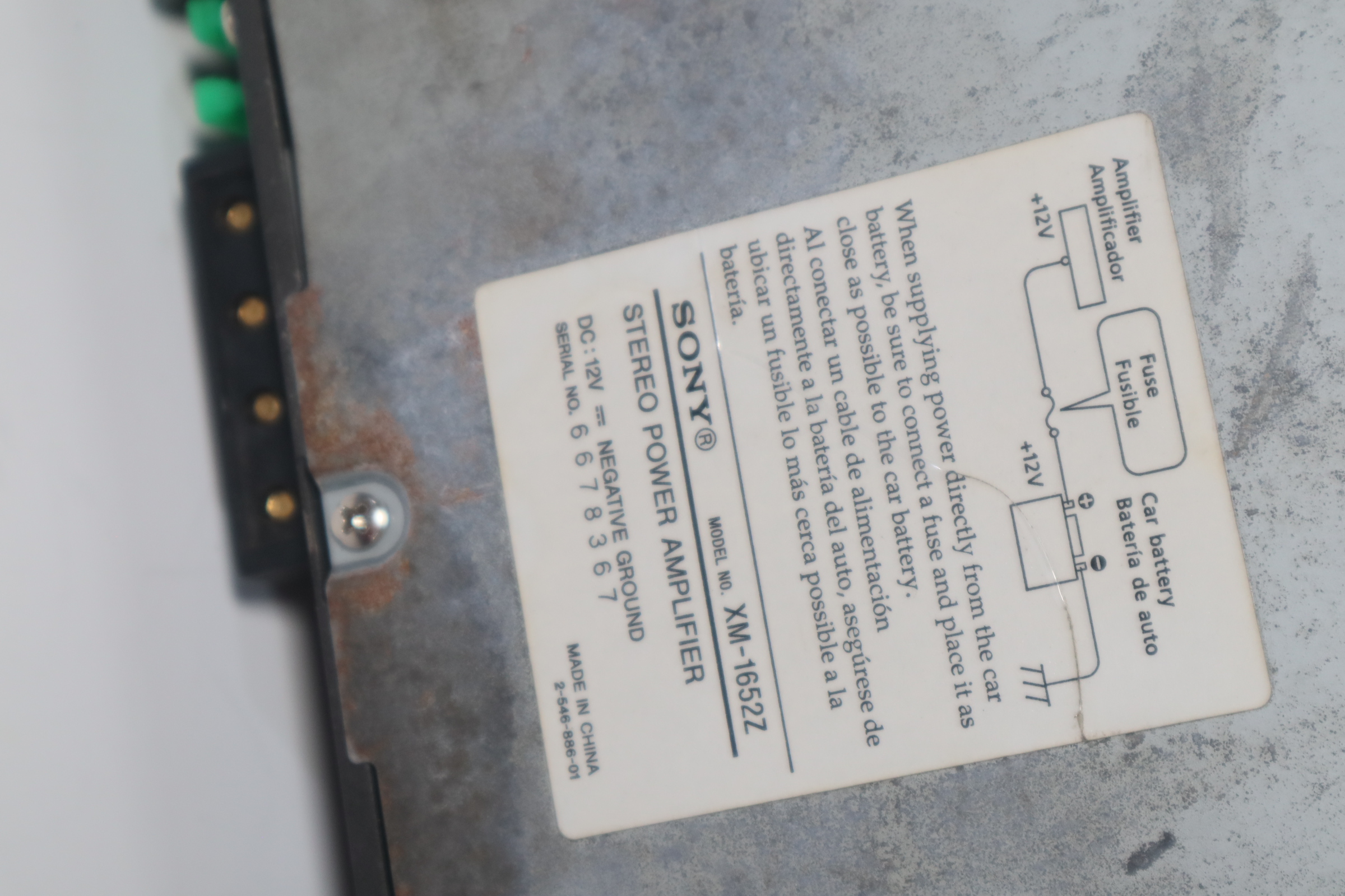 Sony Xplod XM-1652Z Black 2-Channel 1000-Watts Car Amplifier 8367