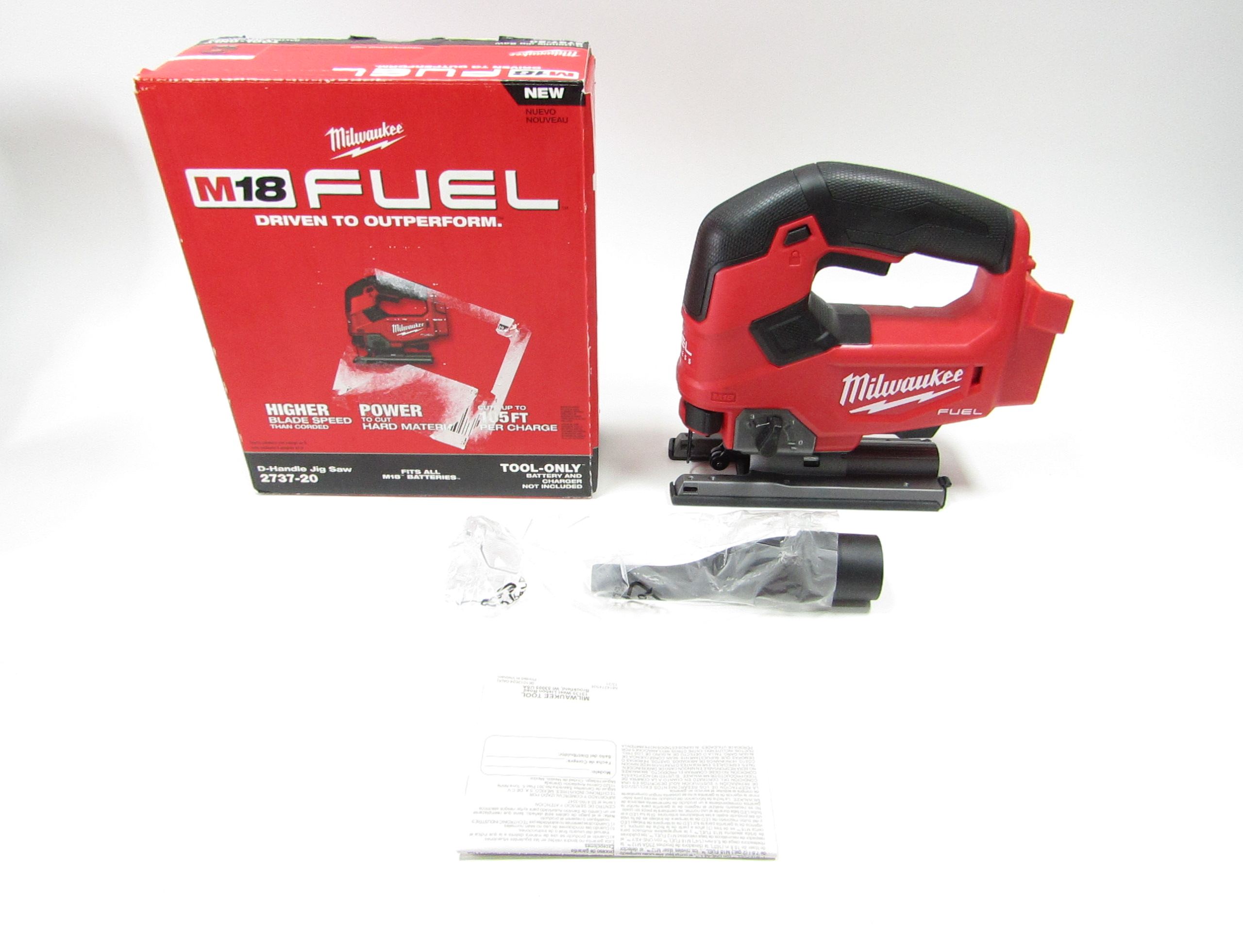 Milwaukee M18 Fuel 18-Volt Lithium-Ion Brushless Cordless Jig Saw With (2) 6.0Ah Batteries And Charger