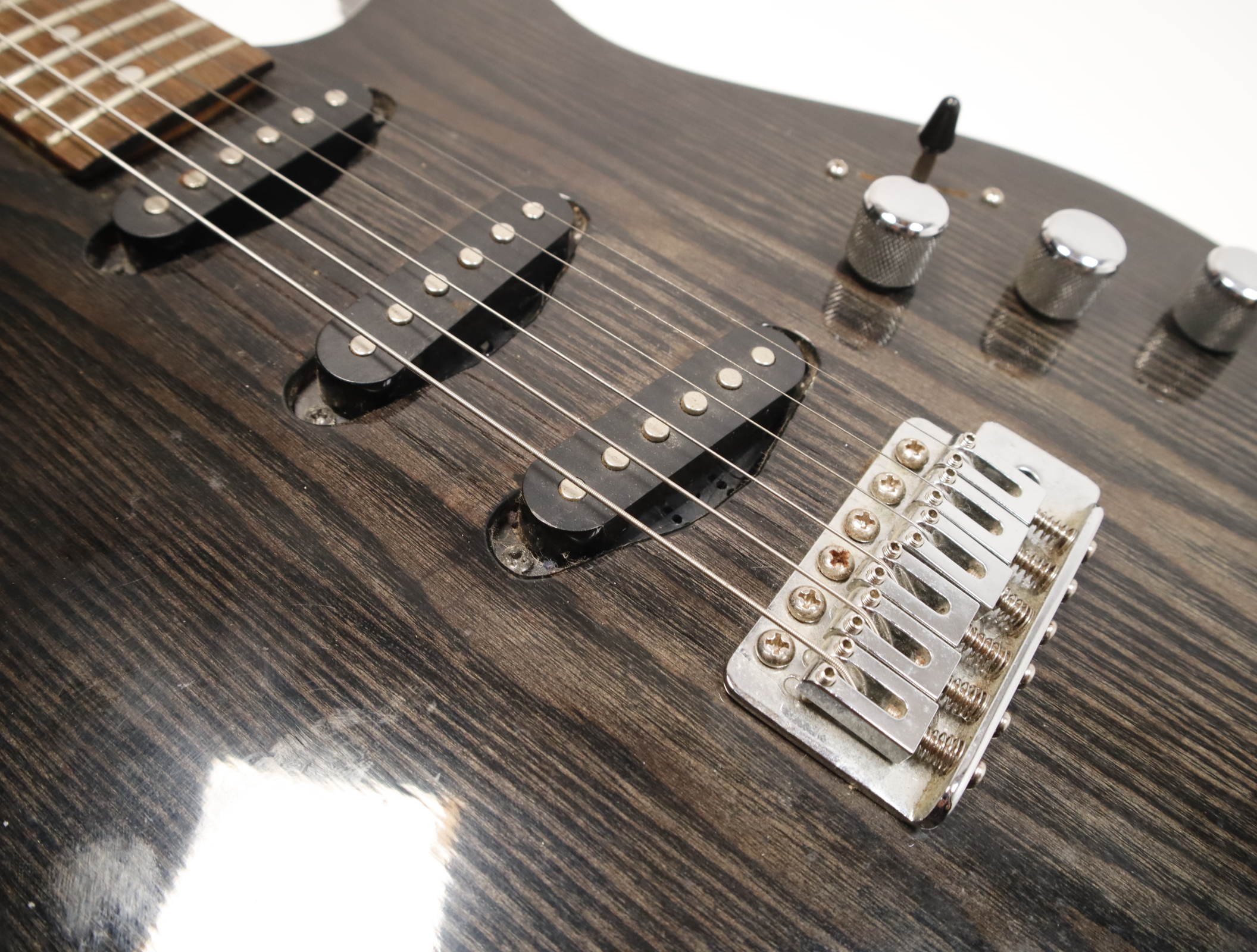 Samick LK-15 Right-Handed Electric Guitar Trans Black