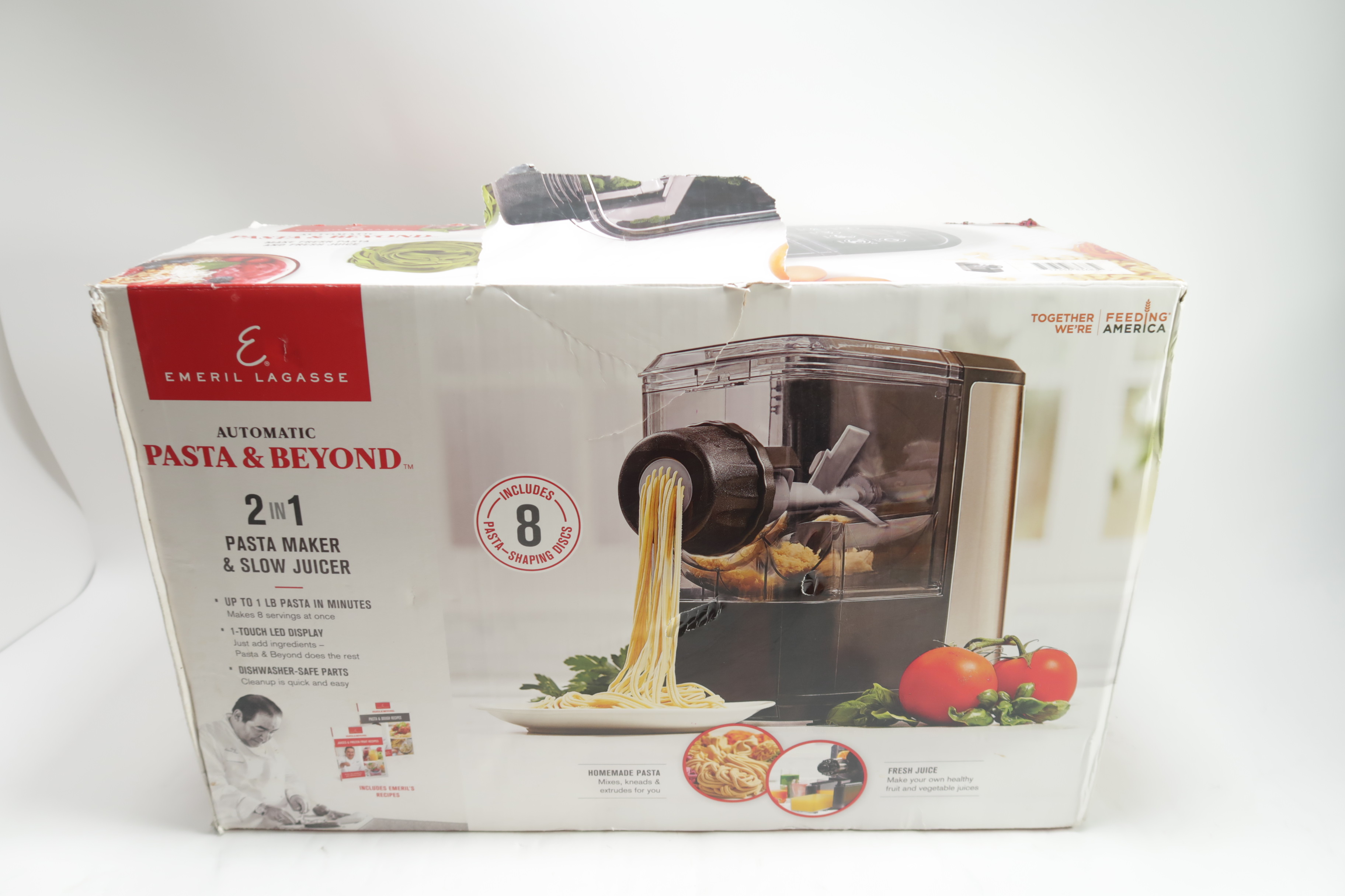 Emeril Lagasse Pasta & Beyond, 4-in-1 Pasta Maker and Juicer in Black