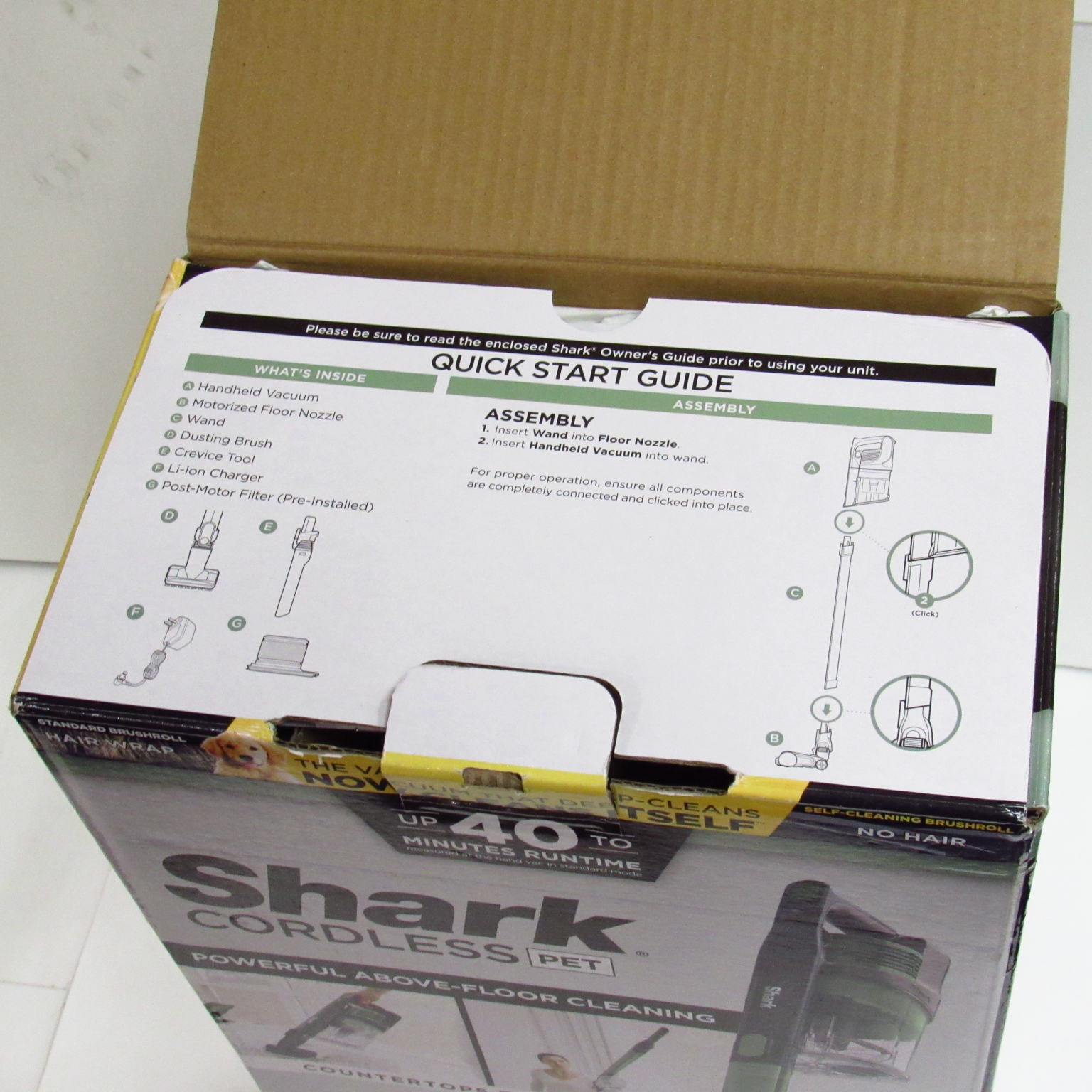 Shark Cordless Pet UZ155 Stick Vacuum Cleaner Green