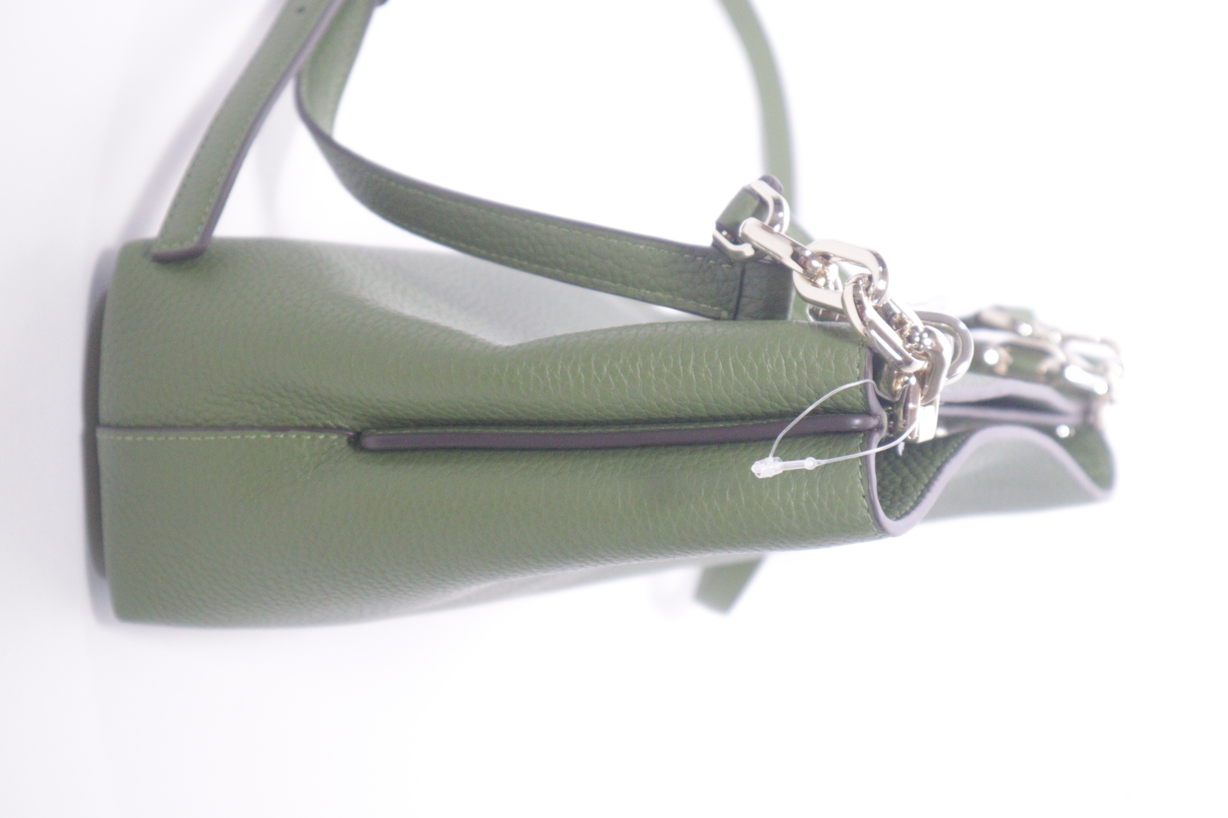 Kate Spade Aubrey WKRU6994 Green Chain Top Handle Satchel 8652